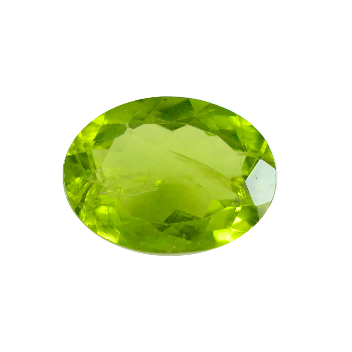 Peridot 1PC Chunky 13x18 MM Oval Faceted Green Natural Semi Precious Gems