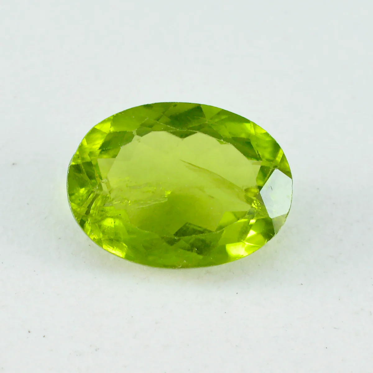 Peridot 1PC Chunky 13x18 MM Oval Faceted Green Natural Semi Precious Gems - Image 2