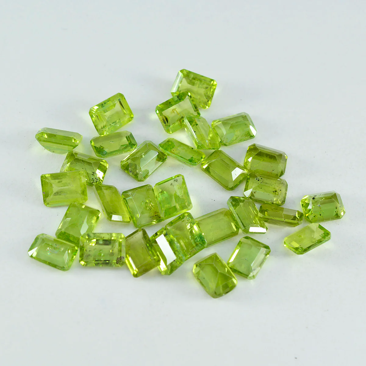 Peridot 1PC Large 8x12 MM Emerald Faceted Green Superior Semi Precious Gems - Image 2