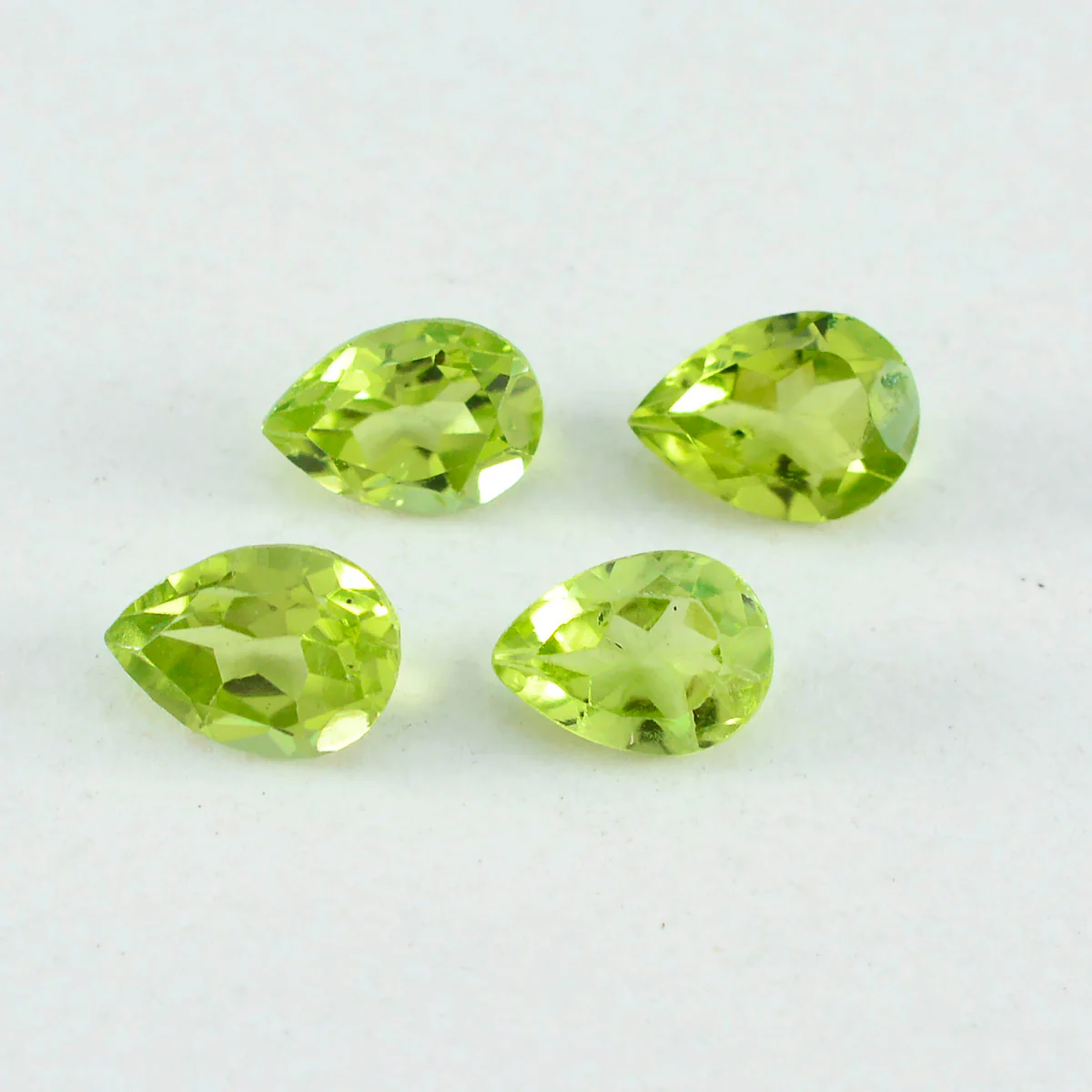 Peridot 1PC Small 6x9 MM Pear Faceted Green Genuine Semi Precious Loose Gems - Image 4