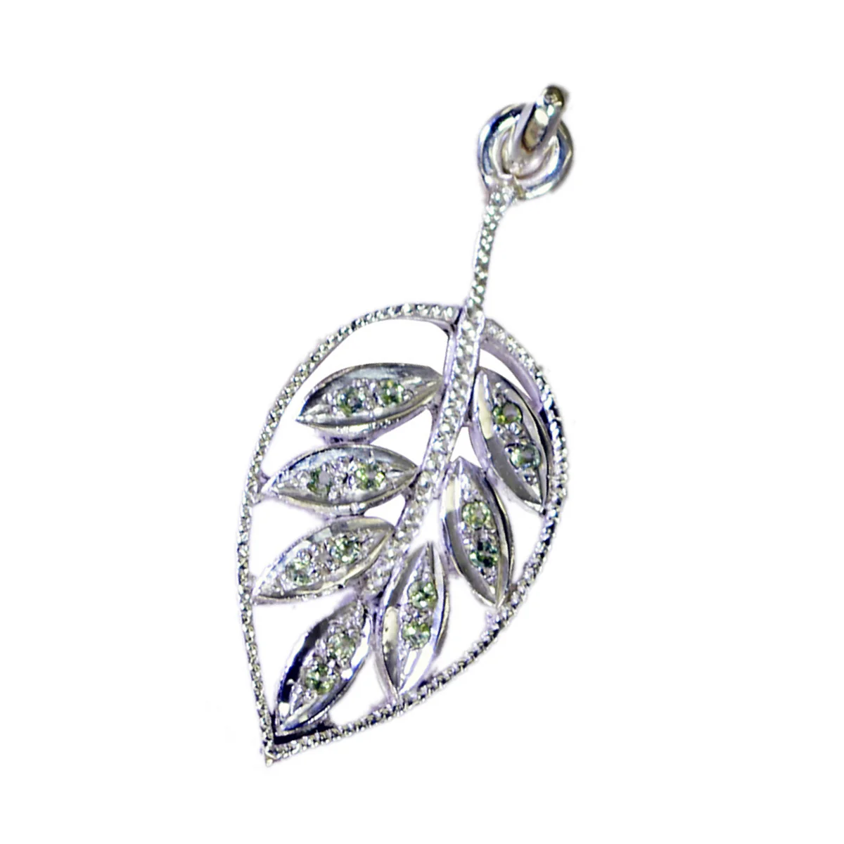 Peridot Eye-catching African Sterling Silver multiple Emilia Luxurious Green Pendant Jewellery - Image 3