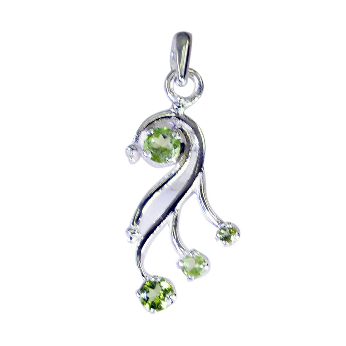 Peridot Eye-catching Mexican 925 Silver quarter Alice valentine Green Pendant Jewelry
