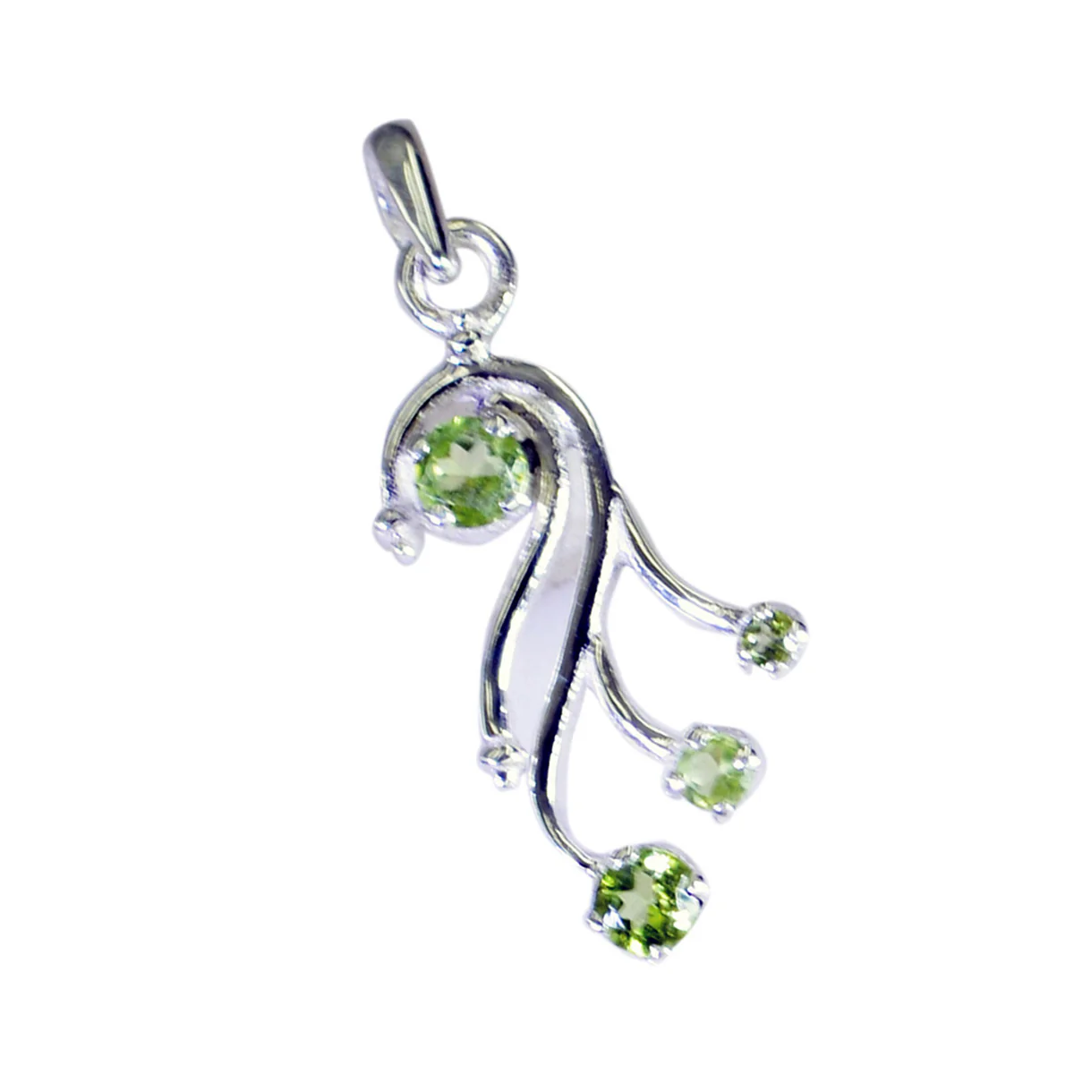 Peridot Eye-catching Mexican 925 Silver quarter Alice valentine Green Pendant Jewelry - Image 2
