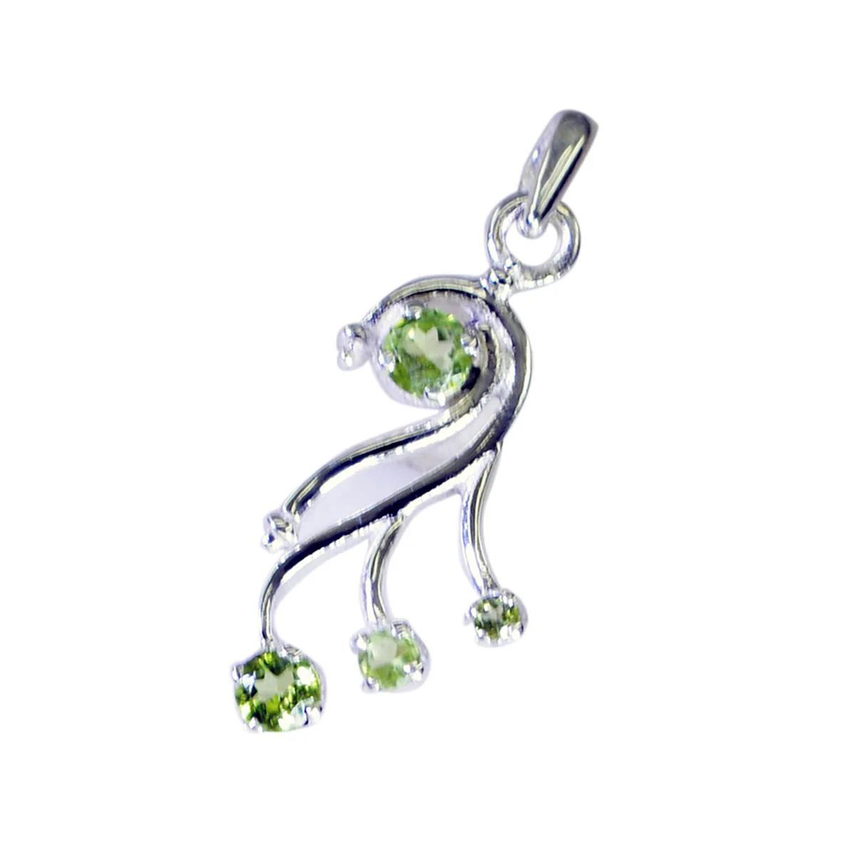 Peridot Eye-catching Mexican 925 Silver quarter Alice valentine Green Pendant Jewelry - Image 3