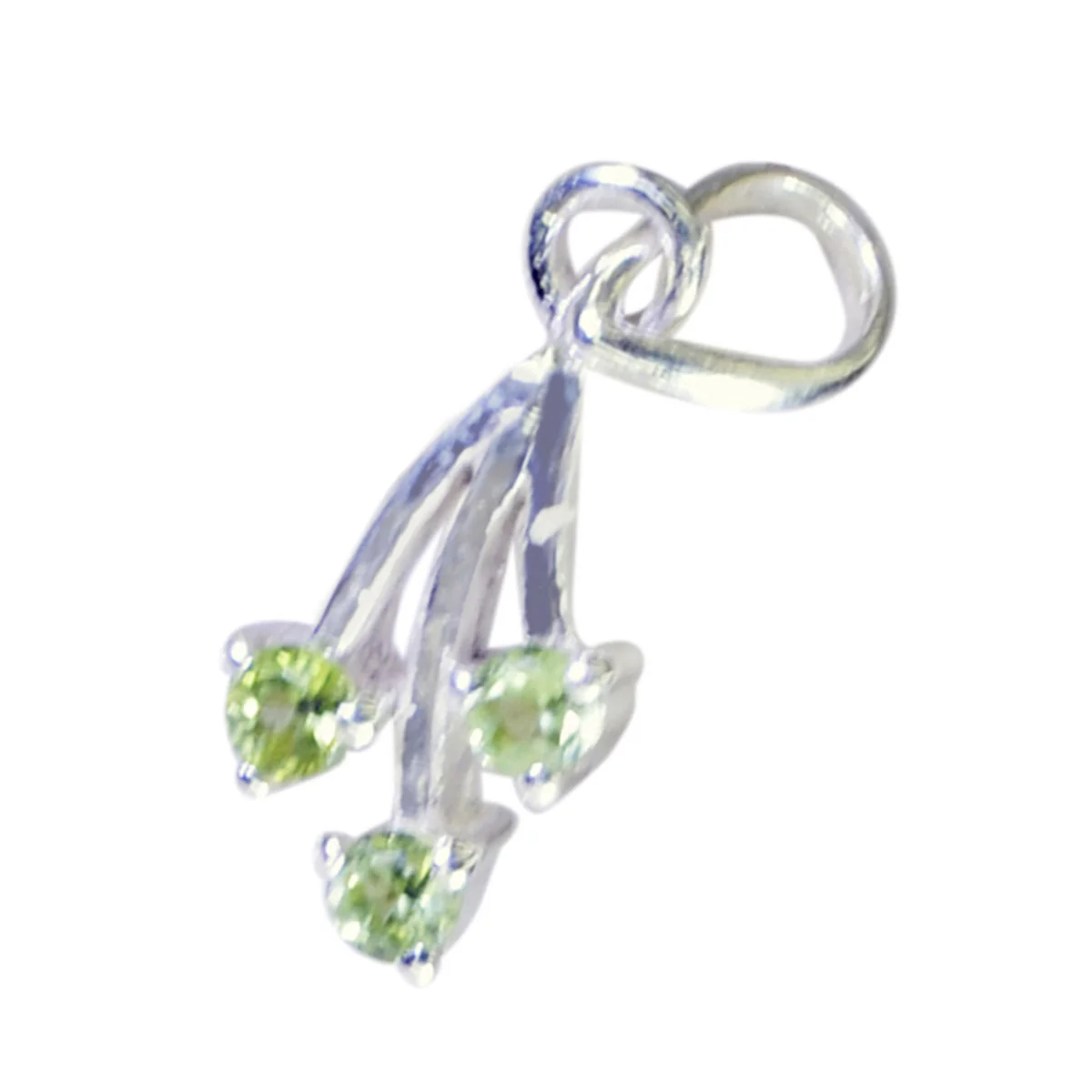 Peridot Featherlight Egyptian 925 Silver Trilogy Scarlett Feminine Green Pendant Jewelry - Image 3