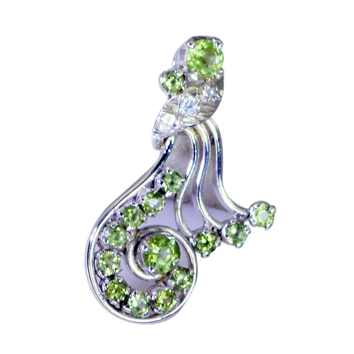 Peridot Featherlight Middle Eastern 925 Silver multiple Evelyn Signet Green Pendant Jewelry - Image 3