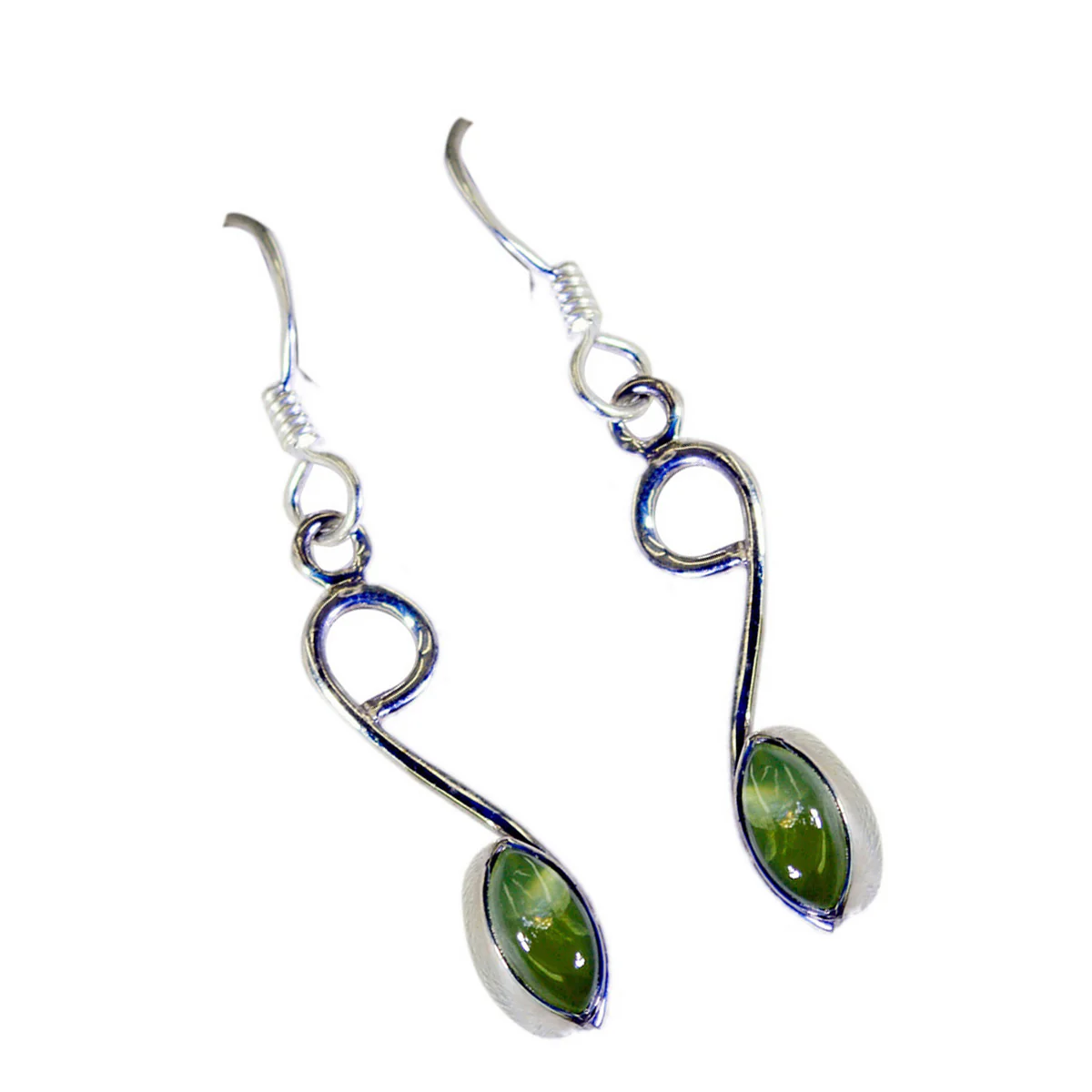 Peridot Latin American Ivana multiple Dangle Green 925 Silver Earring - Image 2