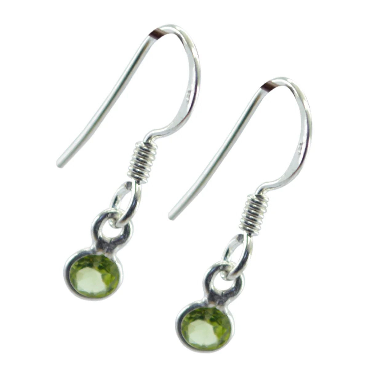 Peridot Middle Eastern Penelope multiple Dangle Green 92.5 Silver Earring - Image 2