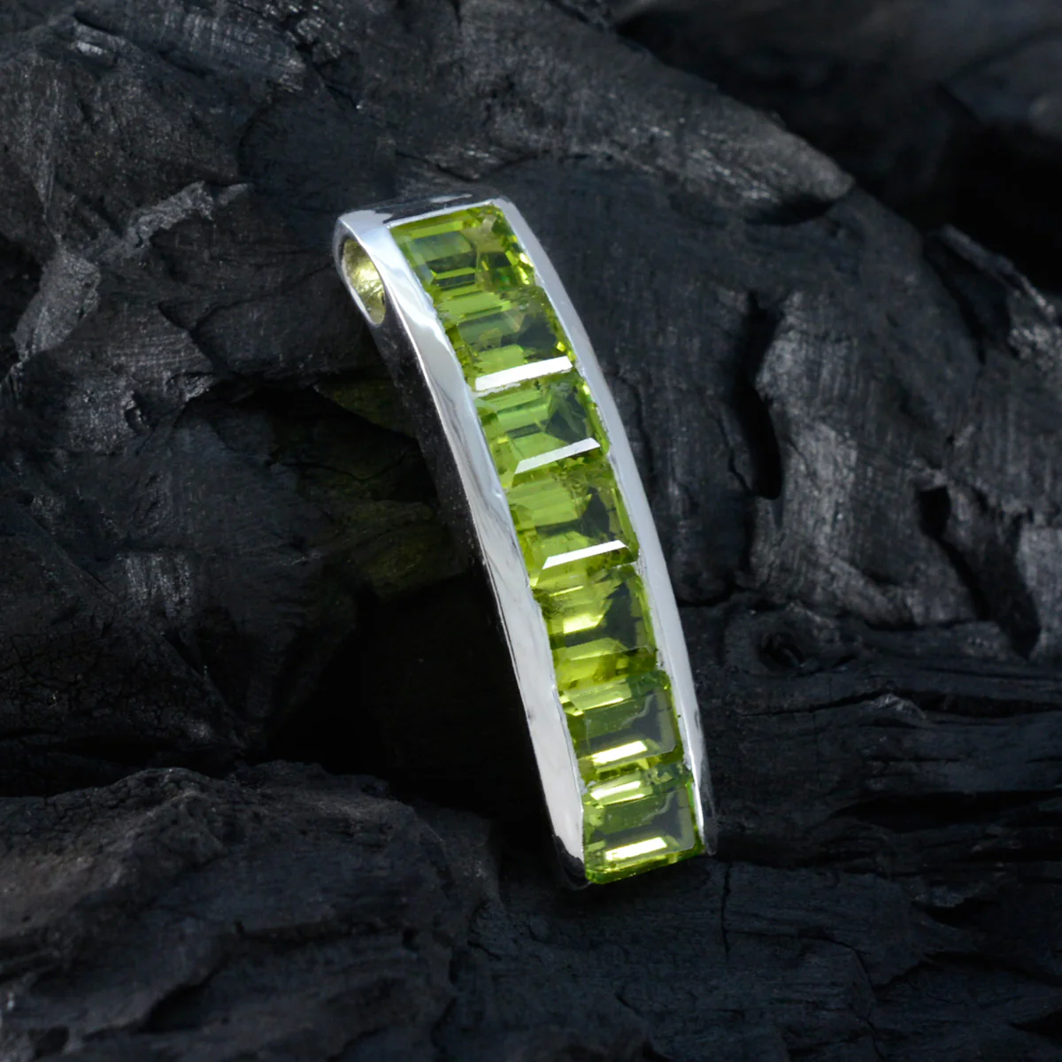 Peridot Minimal American 92.5 Silver multiple Ángeles Fairytale Green Pendant Jewellery - Image 4