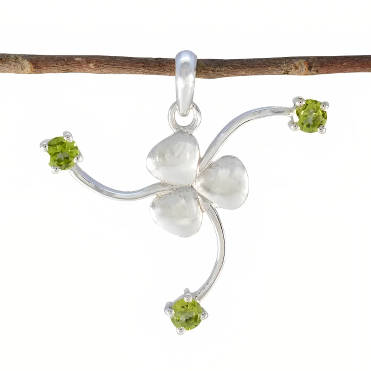 Peridot Tiny Russian 925 Silver Trilogy Ines Fairytale Green Pendant Jewelry