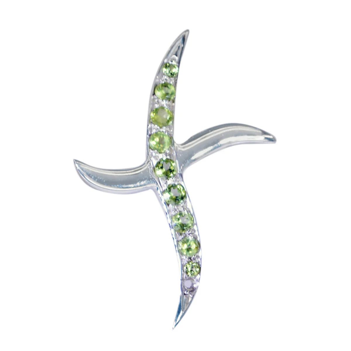 Peridot Whisper-thin Moroccan 92.5 Silver multiple Lea Signet Green Pendant Jewellery