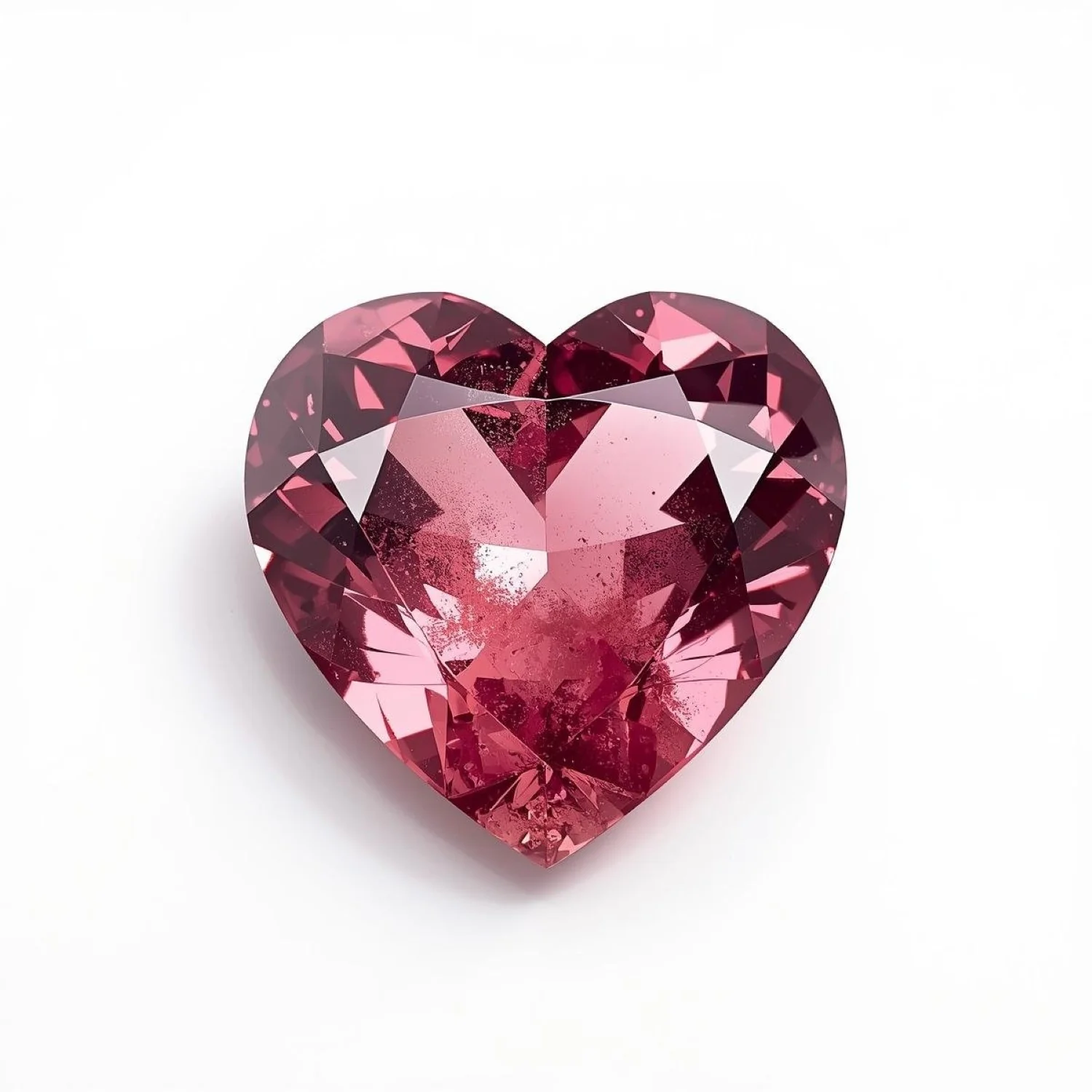 Pink Tourmaline 10PC Tiny 3x3 MM Heart Faceted Pink Fiery Semi Precious Gems