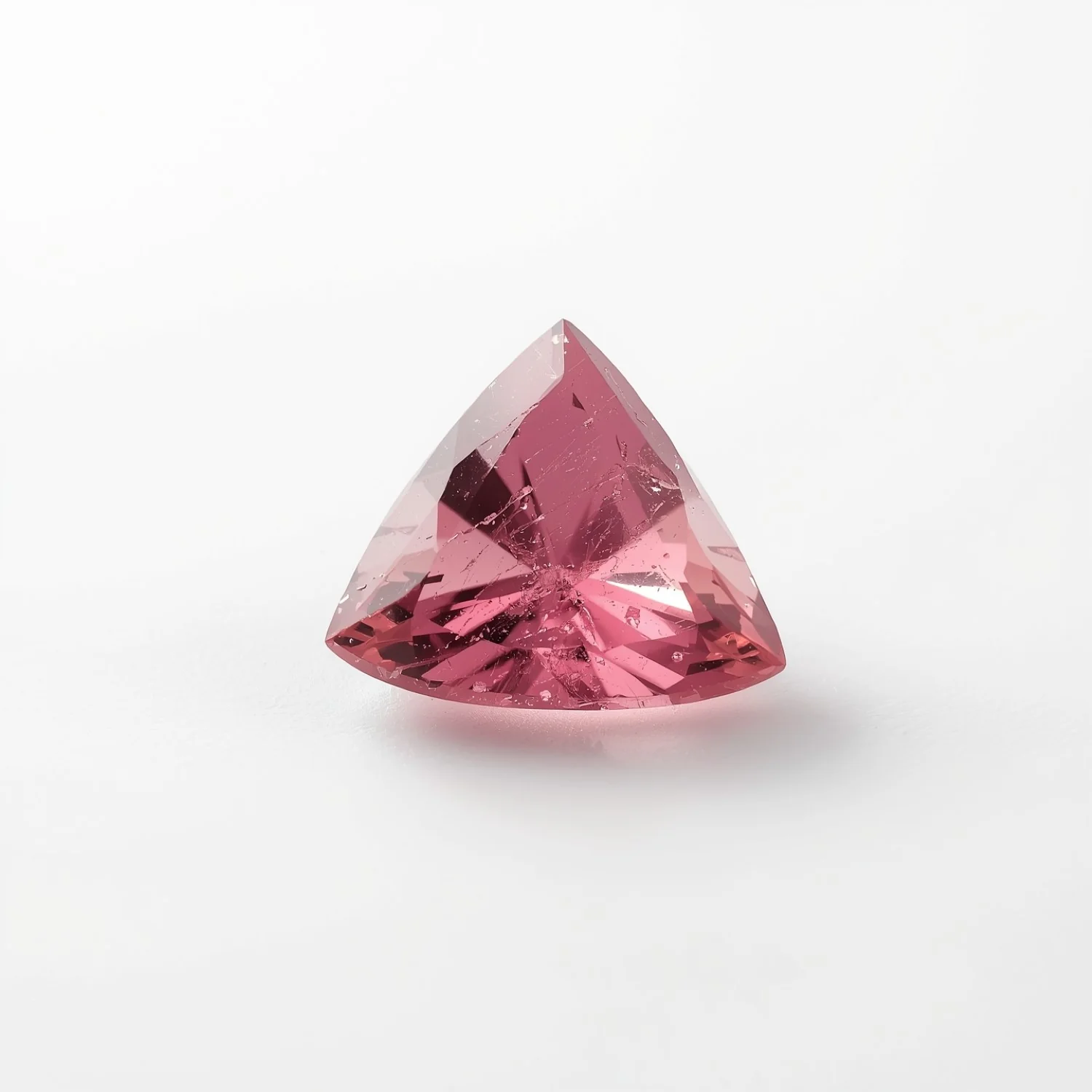 Pink Tourmaline 10PC Tiny 4x4 MM Triangle Faceted Pink Brilliant Semi Precious Loose Gems - Image 2