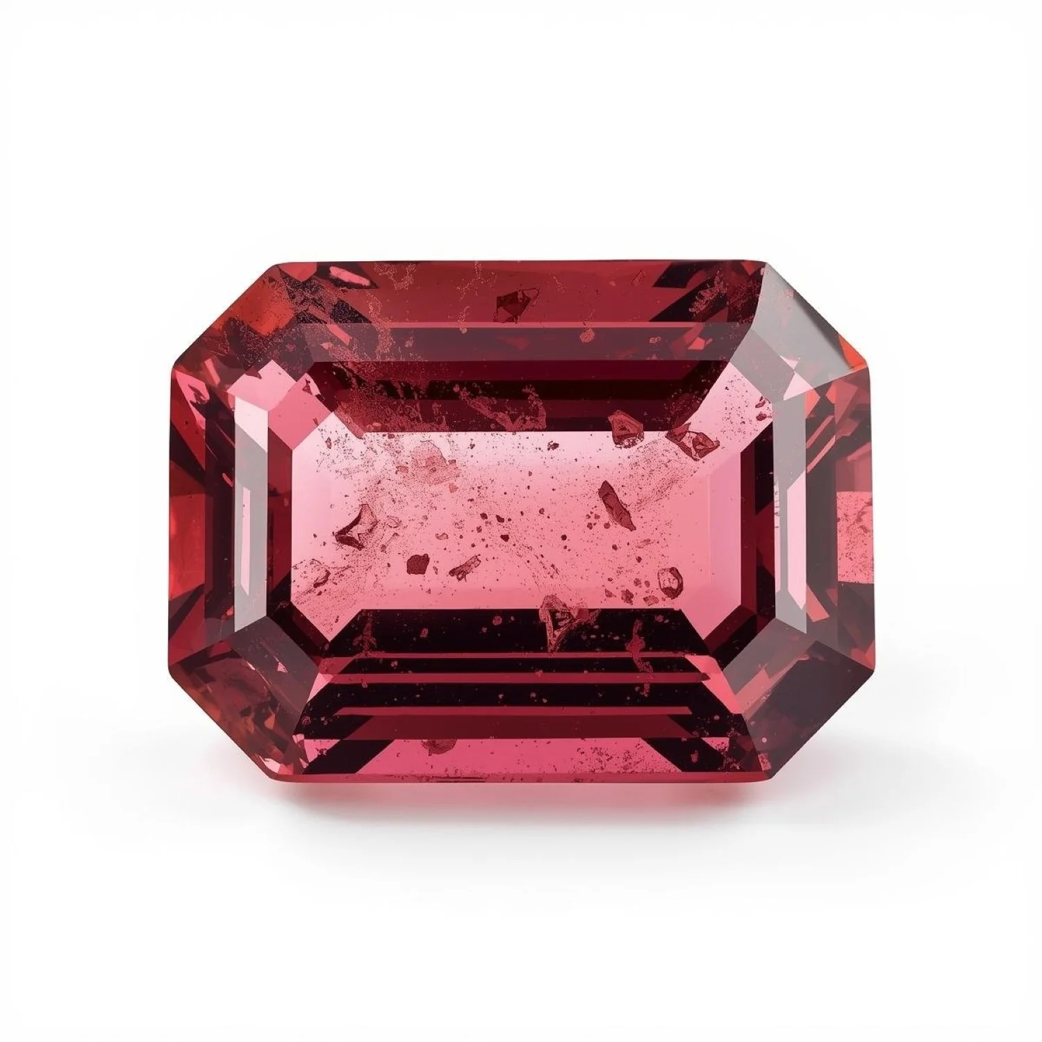 Pink Tourmaline 1PC Large 8x12 MM Emerald Faceted Pink Luster Semi Precious Loose Gemstones - Image 2