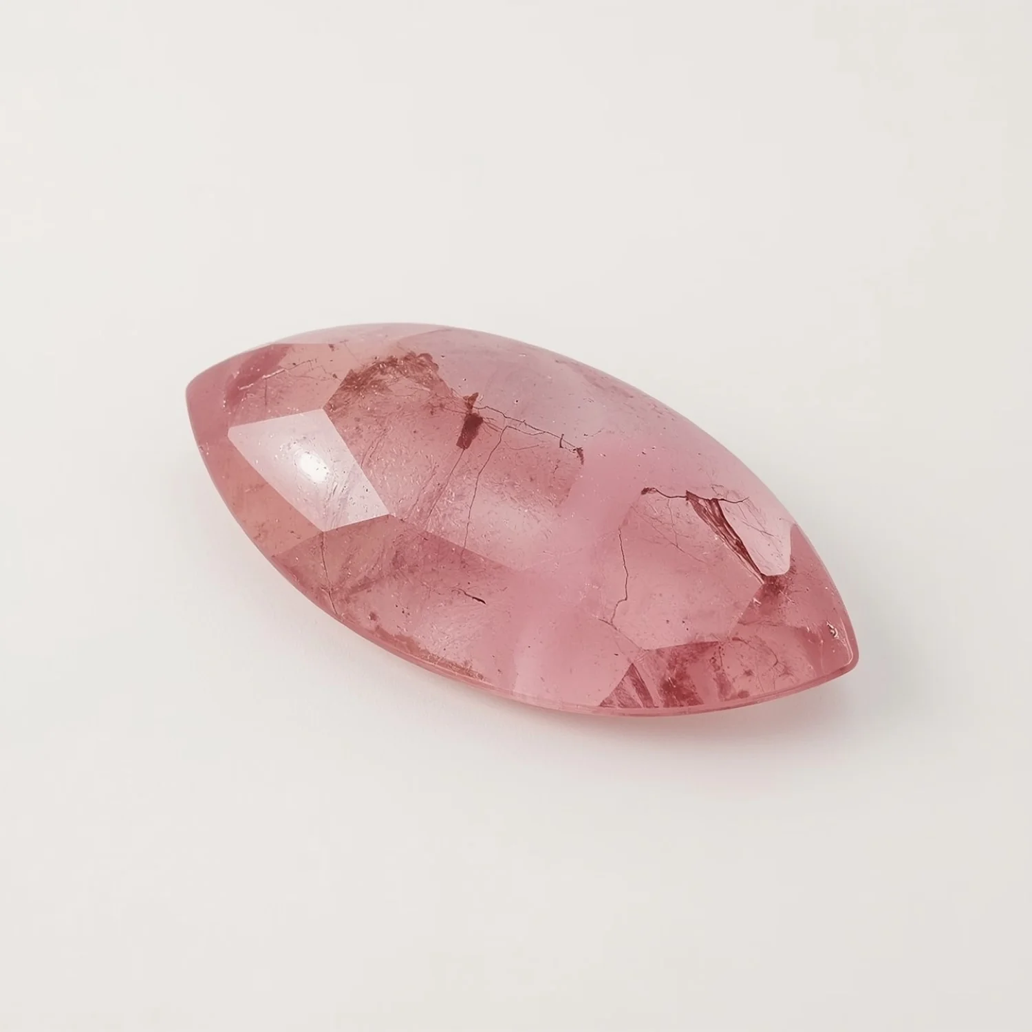 Pink Tourmaline 1PC Large 8x16 MM Marquise Cabochon Pink Lustrous semi Precious Gems - Image 2
