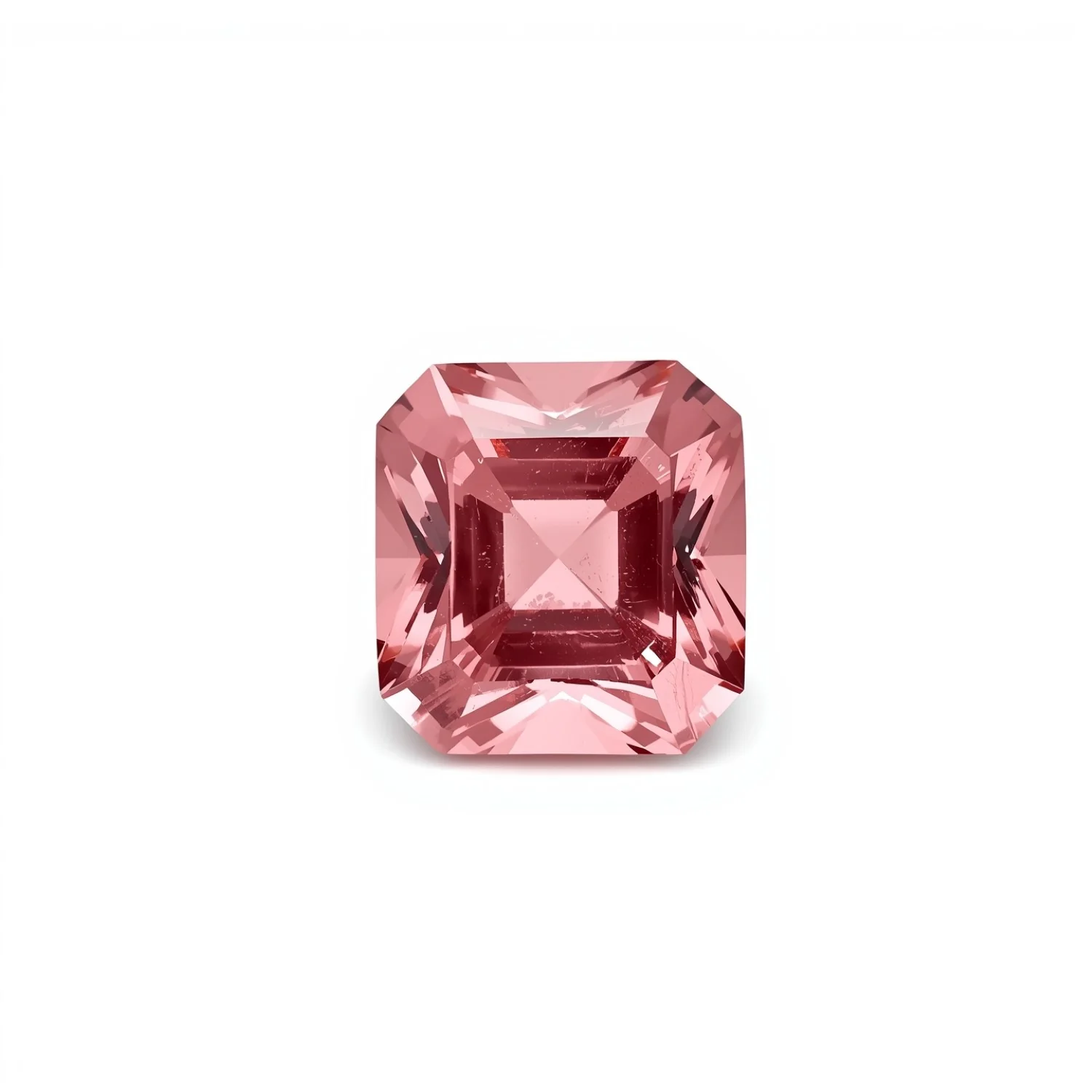Pink Tourmaline 1PC Medium 9x9 MM Cushion Faceted Pink Lustrous Semi Precious Loose Gemstone