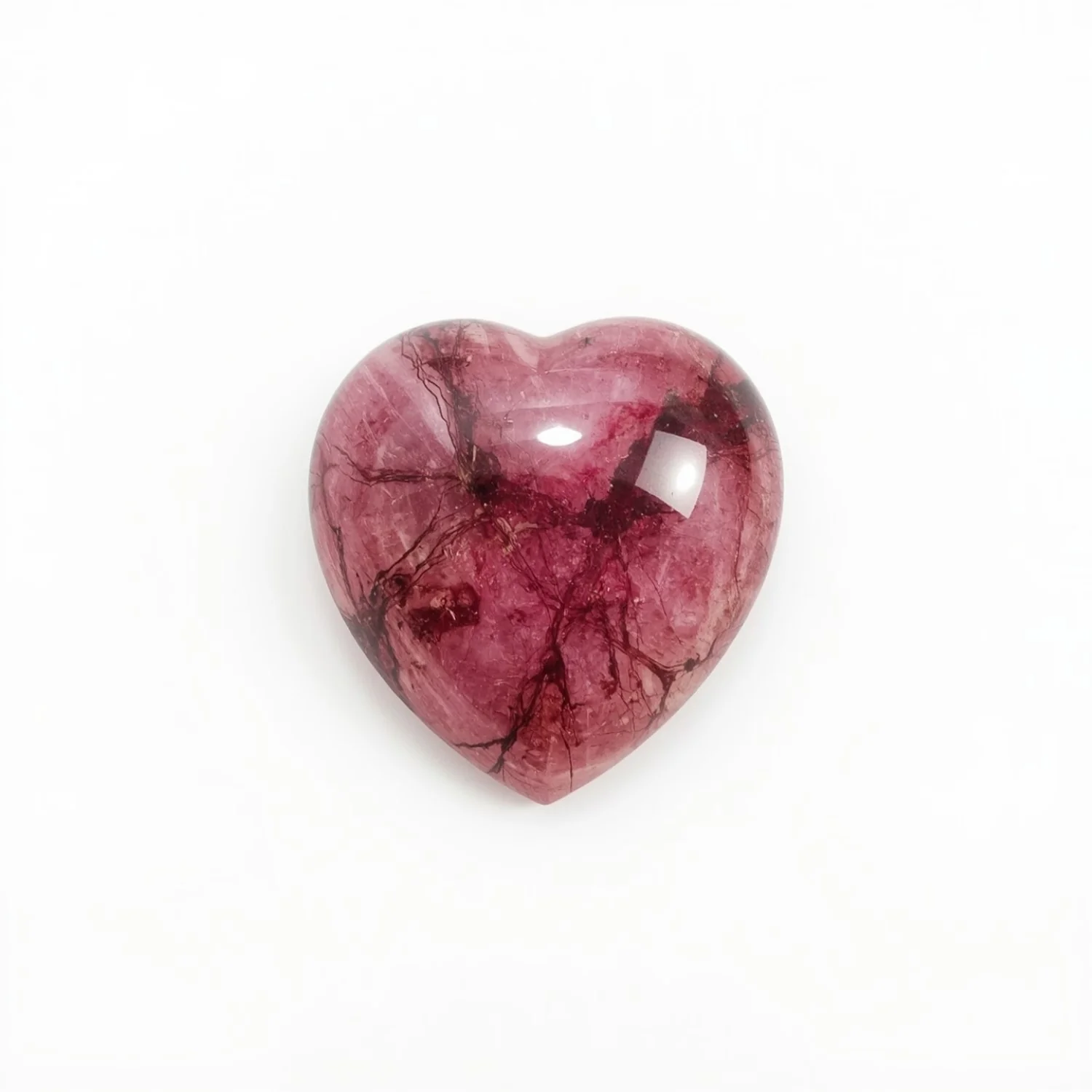 Pink Tourmaline 1PC Medium 9x9 MM Heart Cabochon Pink Brilliant semi Precious Loose Gemstones - Image 2