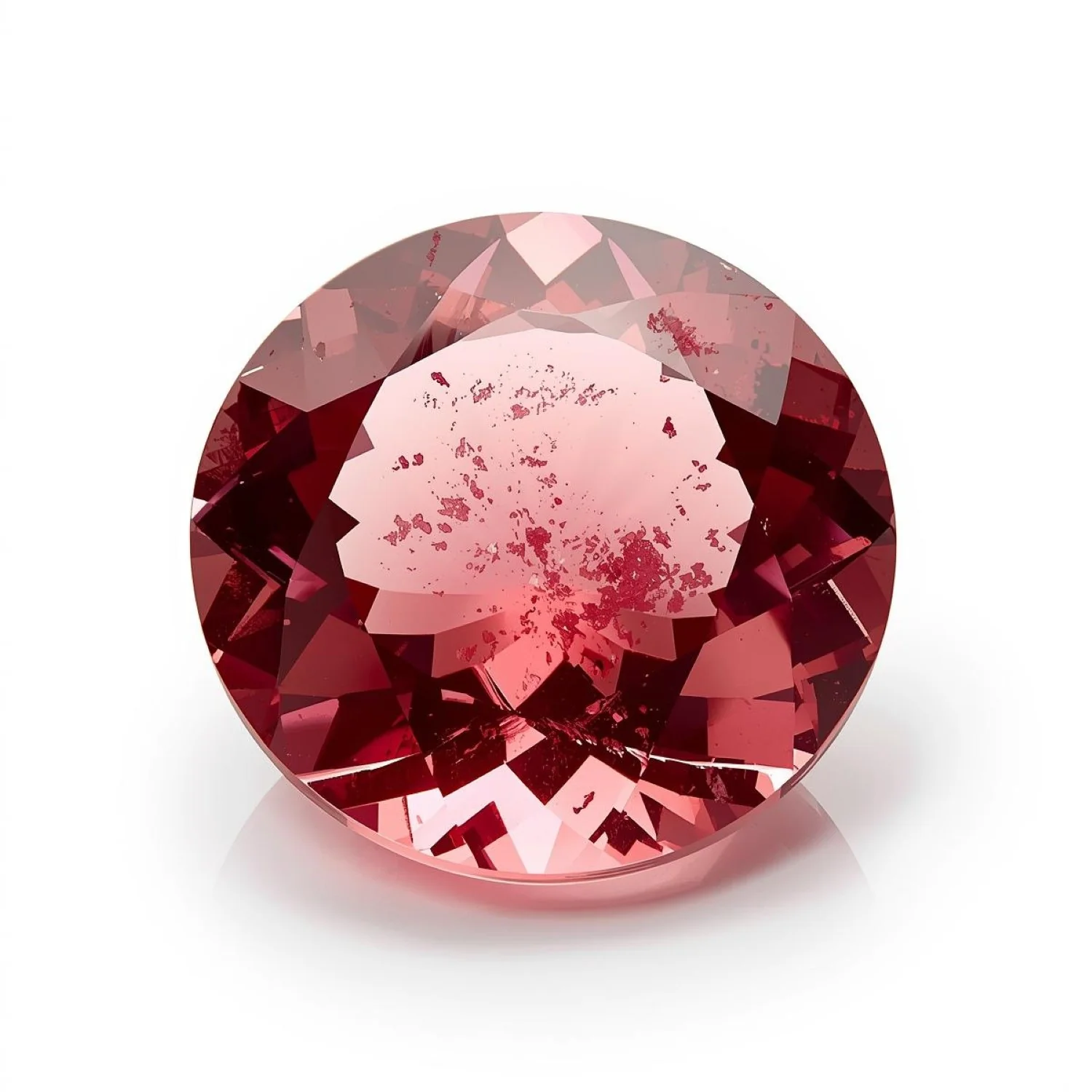 Pink Tourmaline 1PC Medium 9x9 MM Round Faceted Pink Lustrous Semi Precious Loose Gemstone - Image 2