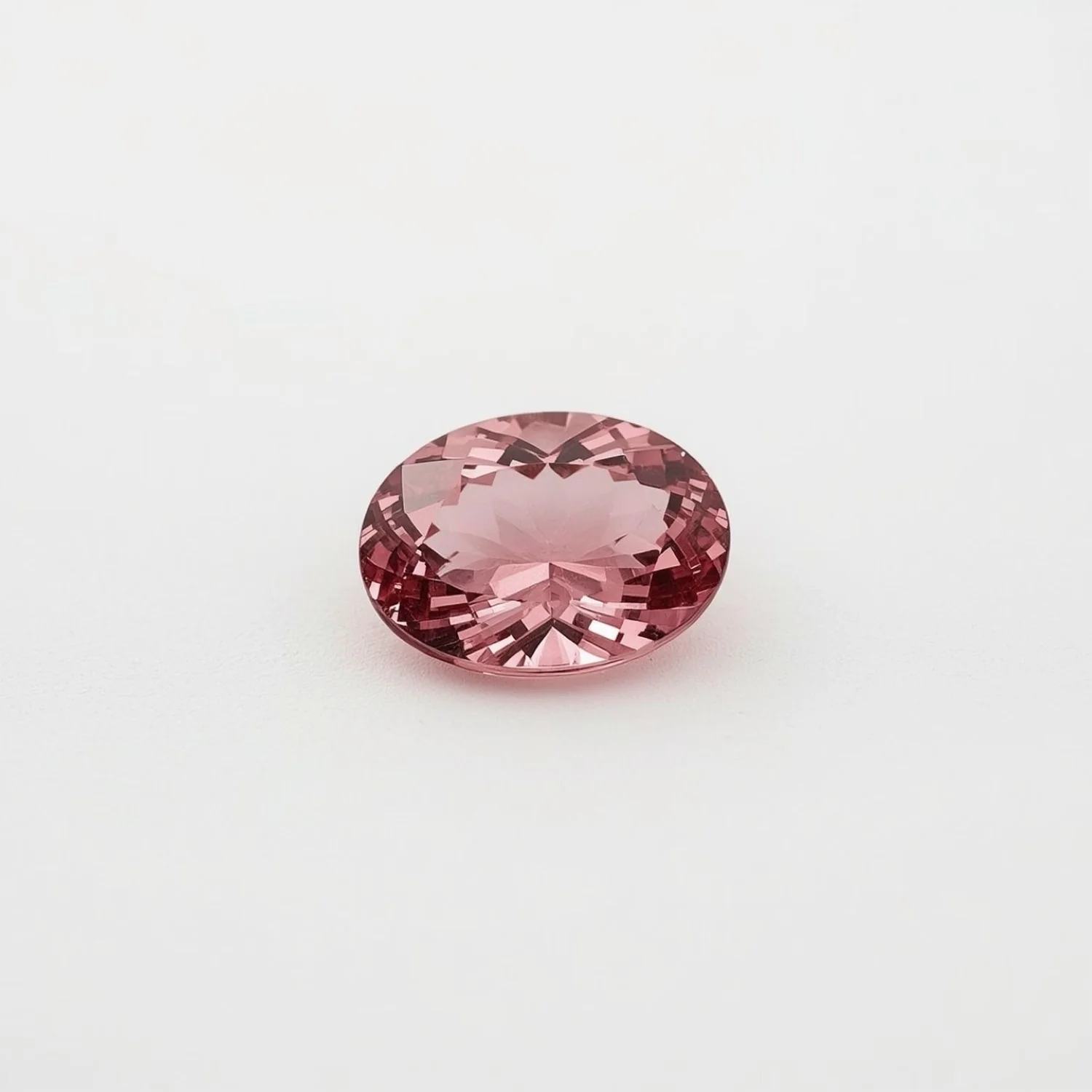 Pink Tourmaline 1PC Small 7x9 MM Oval Faceted Pink Polished Semi Precious Loose Gemstones - Image 2