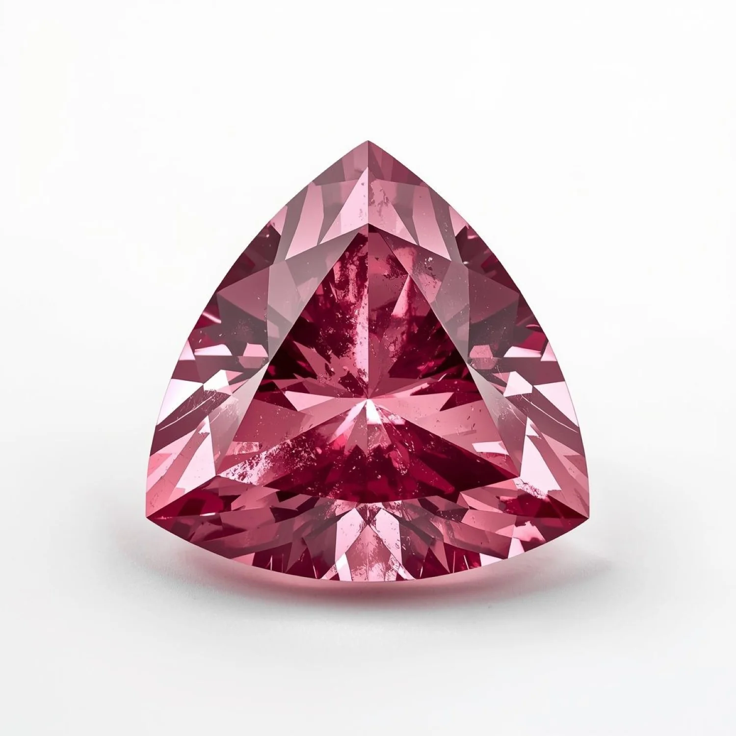 Pink Tourmaline 1PC Tiny 5x5 MM Triangle Faceted Pink Sparkling Semi Precious Loose Gemstone
