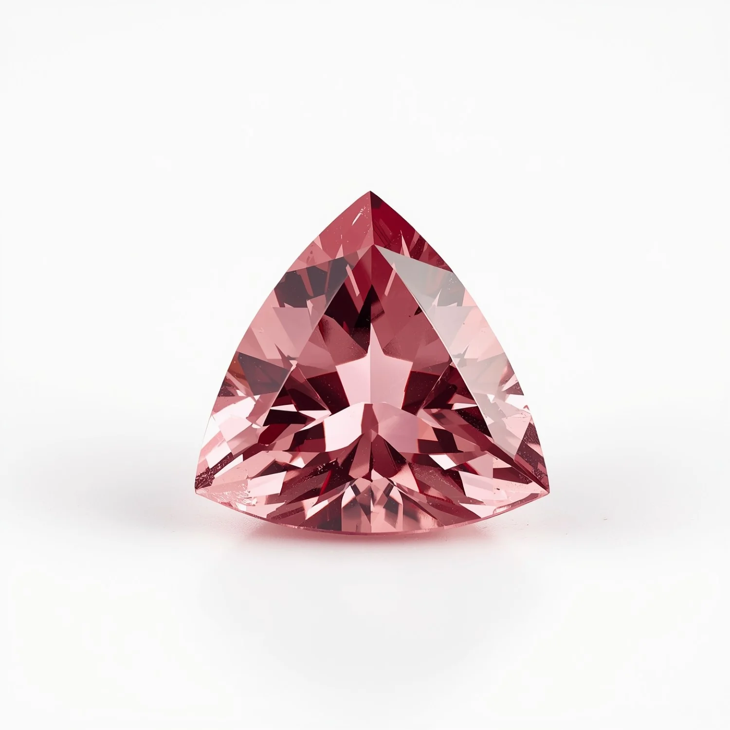Pink Tourmaline 1PC Tiny 5x5 MM Triangle Faceted Pink Sparkling Semi Precious Loose Gemstone - Image 2