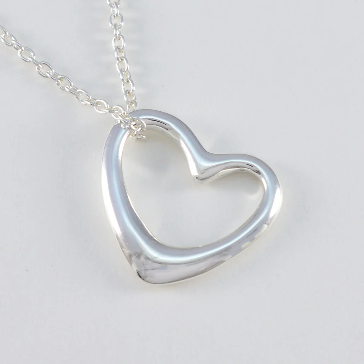 Plain Dainty Mexican 925 Silver plain Yasmine valentine Gray Pendant Jewelry - Image 2