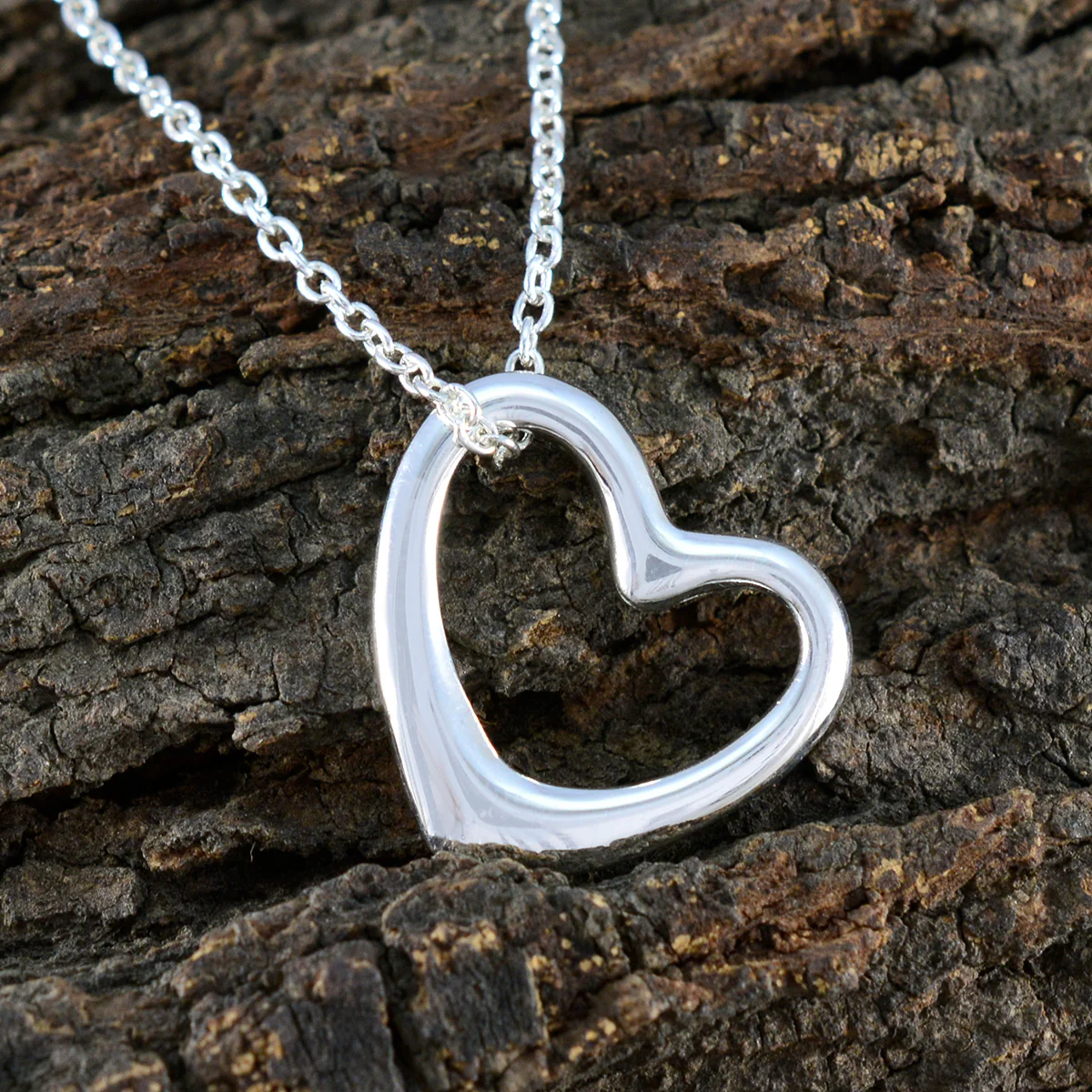 Plain Dainty Mexican 925 Silver plain Yasmine valentine Gray Pendant Jewelry - Image 3