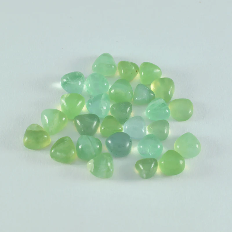 Prehnite 10PC Tiny 3x3 MM Triangle Cabochon Green High-Quality semi Precious Loose Gems