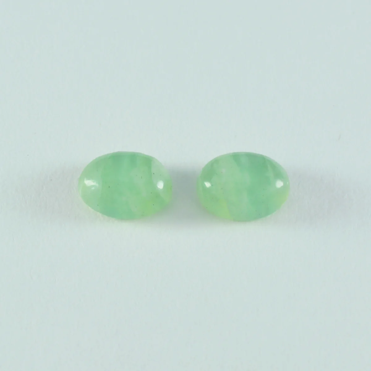 Prehnite 10PC Tiny 3x5 MM Oval Cabochon Green Luster semi Precious Loose Gemstones - Image 3