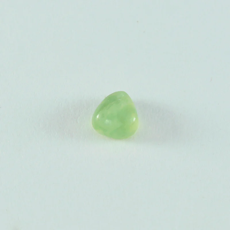 Prehnite 1PC Large 11x11 MM Triangle Cabochon Green Polished semi Precious Loose Gemstones - Image 3