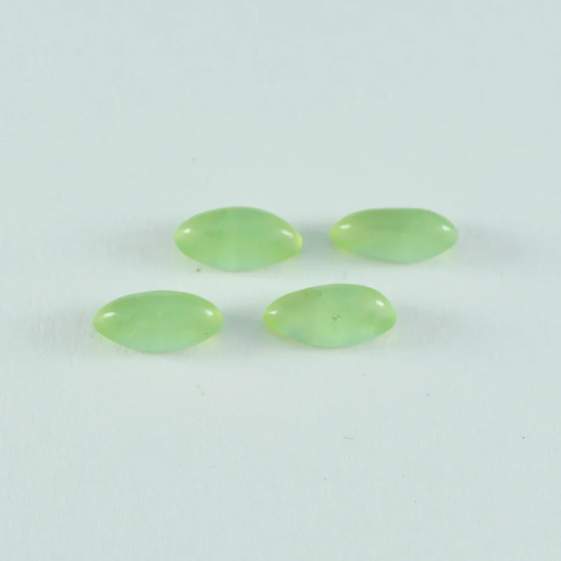 Prehnite 1PC Medium 7x14 MM Marquise Cabochon Green Genuine semi Precious Precious Gemstone