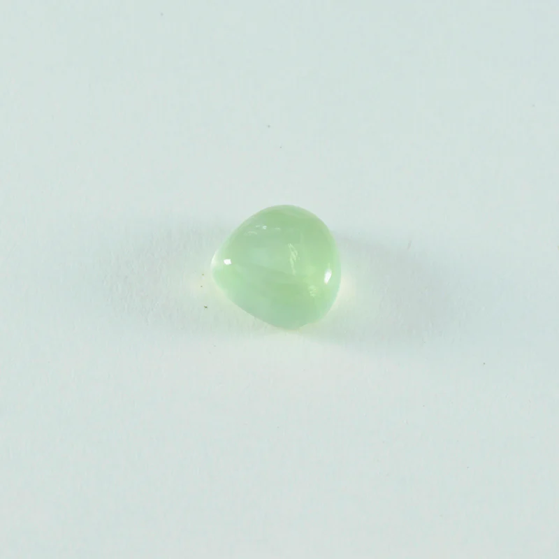 Prehnite 1PC Medium 9x9 MM Heart Cabochon Green Natural semi Precious Gems
