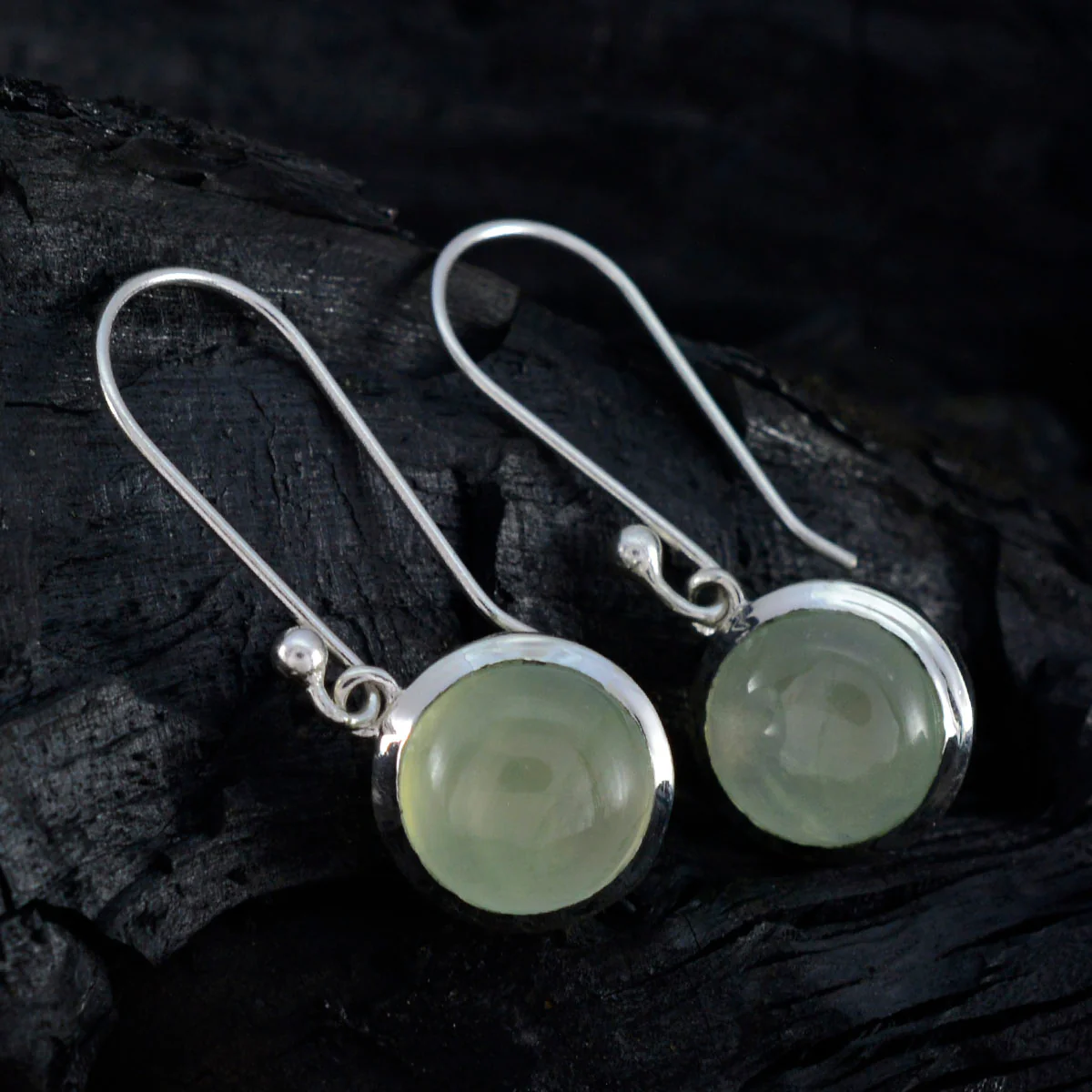 Prehnite Spanish Chloe multiple Dangle Green 92.5 Silver Earring - Image 2
