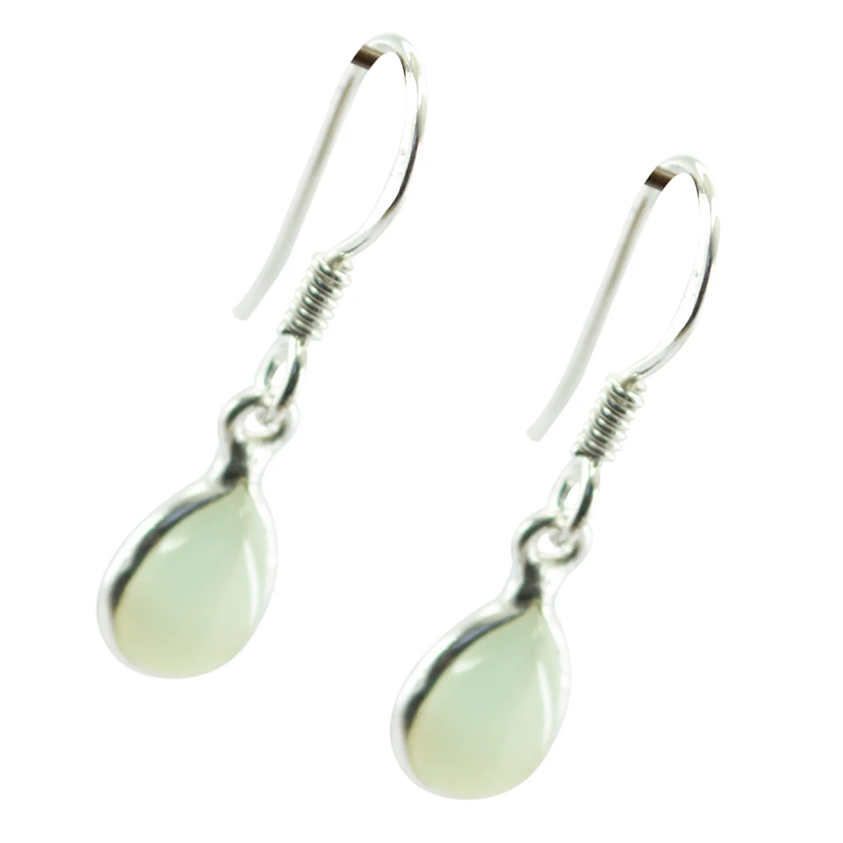 Prehnite Spanish Tereza multiple Dangle Green 925 Silver Earring - Image 3