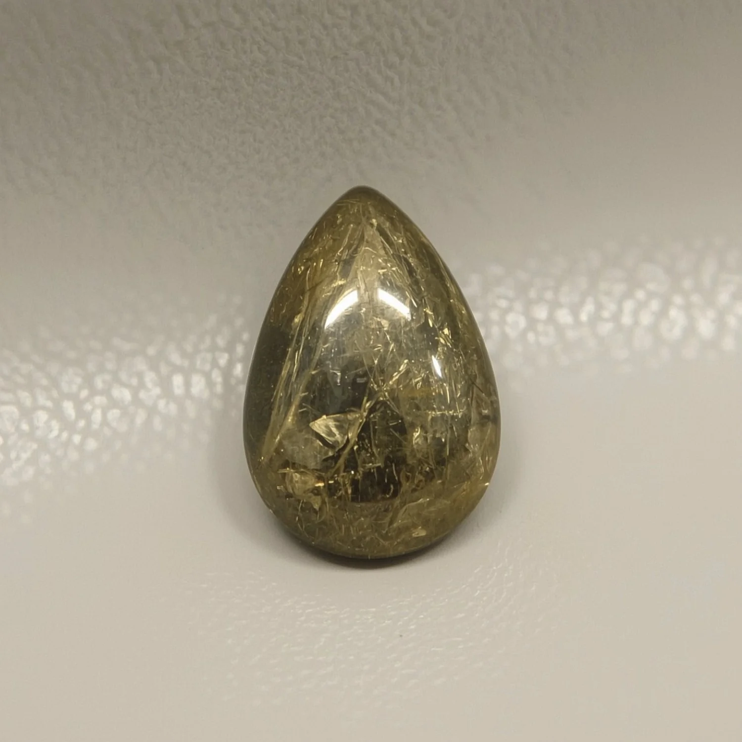 Pyrite 10PC Tiny 3x5 MM Pear Cabochon Gray Shine semi Precious Loose Gems - Image 2