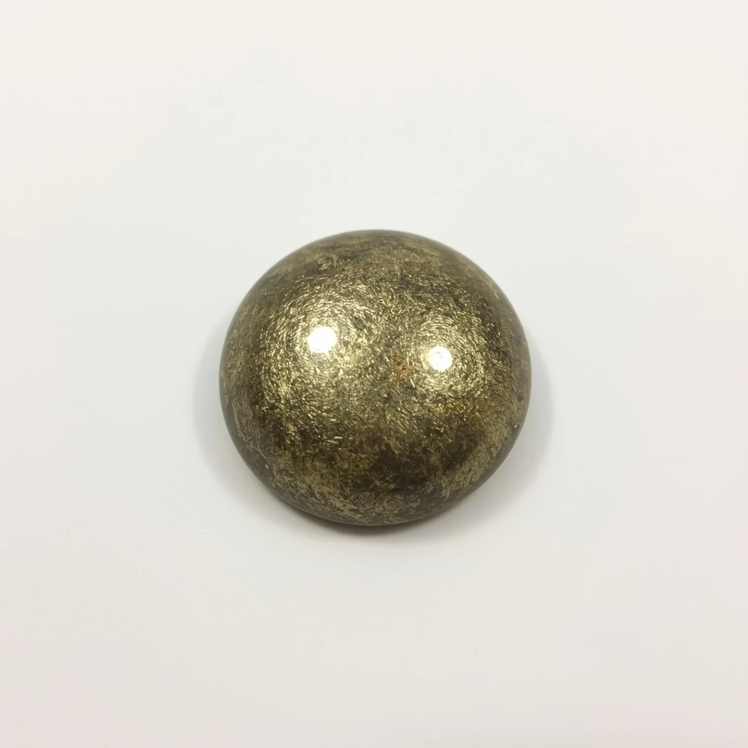 Pyrite 10PC Tiny 5x5 MM Round Cabochon Gray Fiery semi Precious Semi Precious Gemstone - Image 2