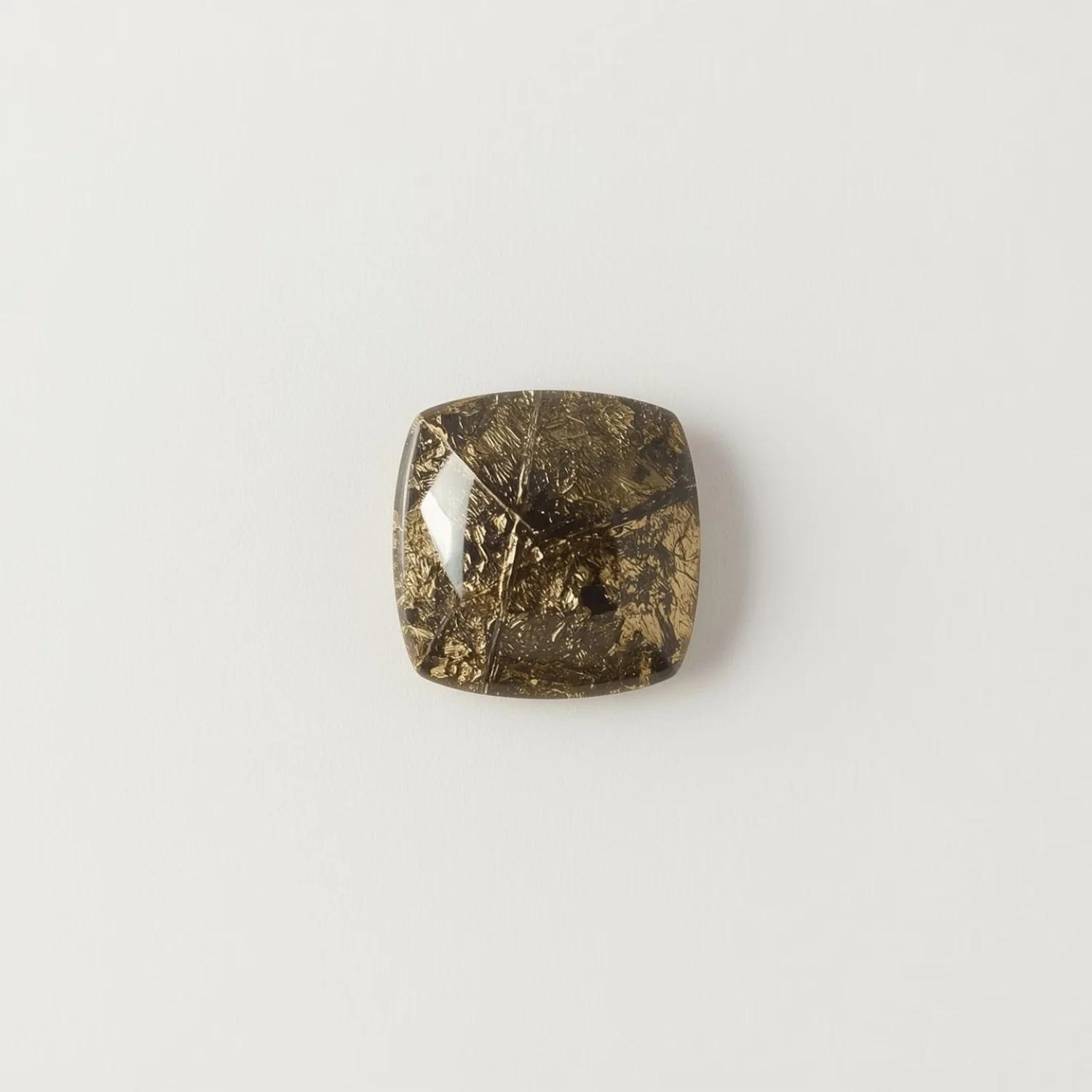 Pyrite 1PC Medium 9x9 MM Square Cabochon Gray Brilliant semi Precious Loose Gems - Image 2