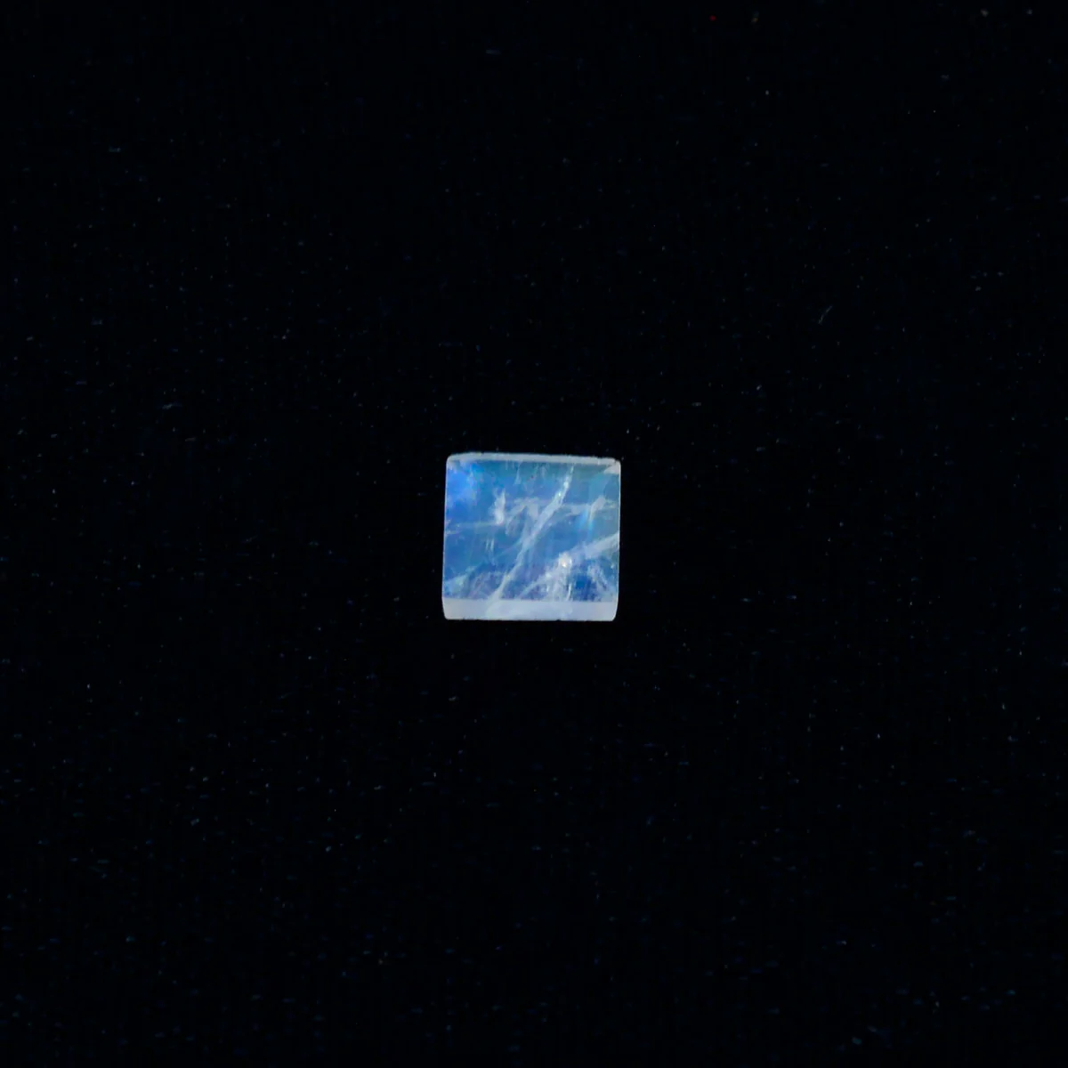 Rainbow Moonstone 10PC Tiny 3x3 MM Square Faceted White Fiery Semi Precious Loose Gemstone