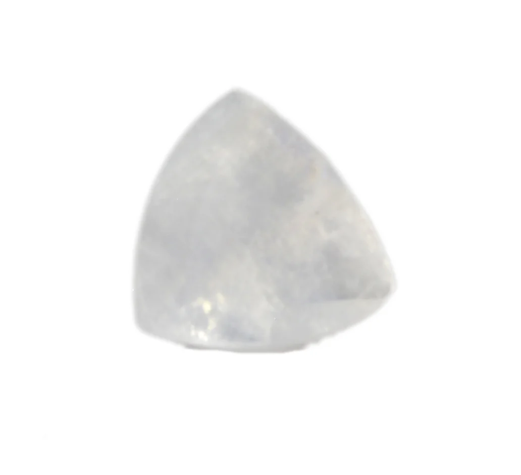Rainbow Moonstone 1PC Chunky 14x14 MM Triangle Faceted White Genuine Semi Precious Loose Gems - Image 3