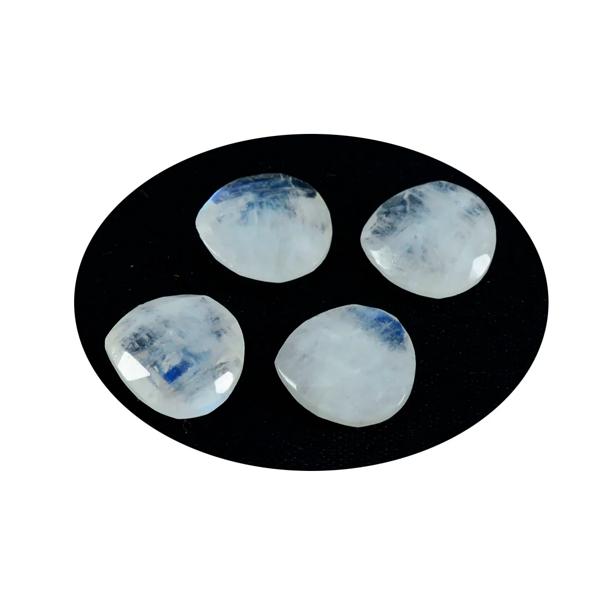 Rainbow Moonstone 1PC Chunky 15x15 MM Heart Faceted White Superior Semi Precious Loose Gemstone