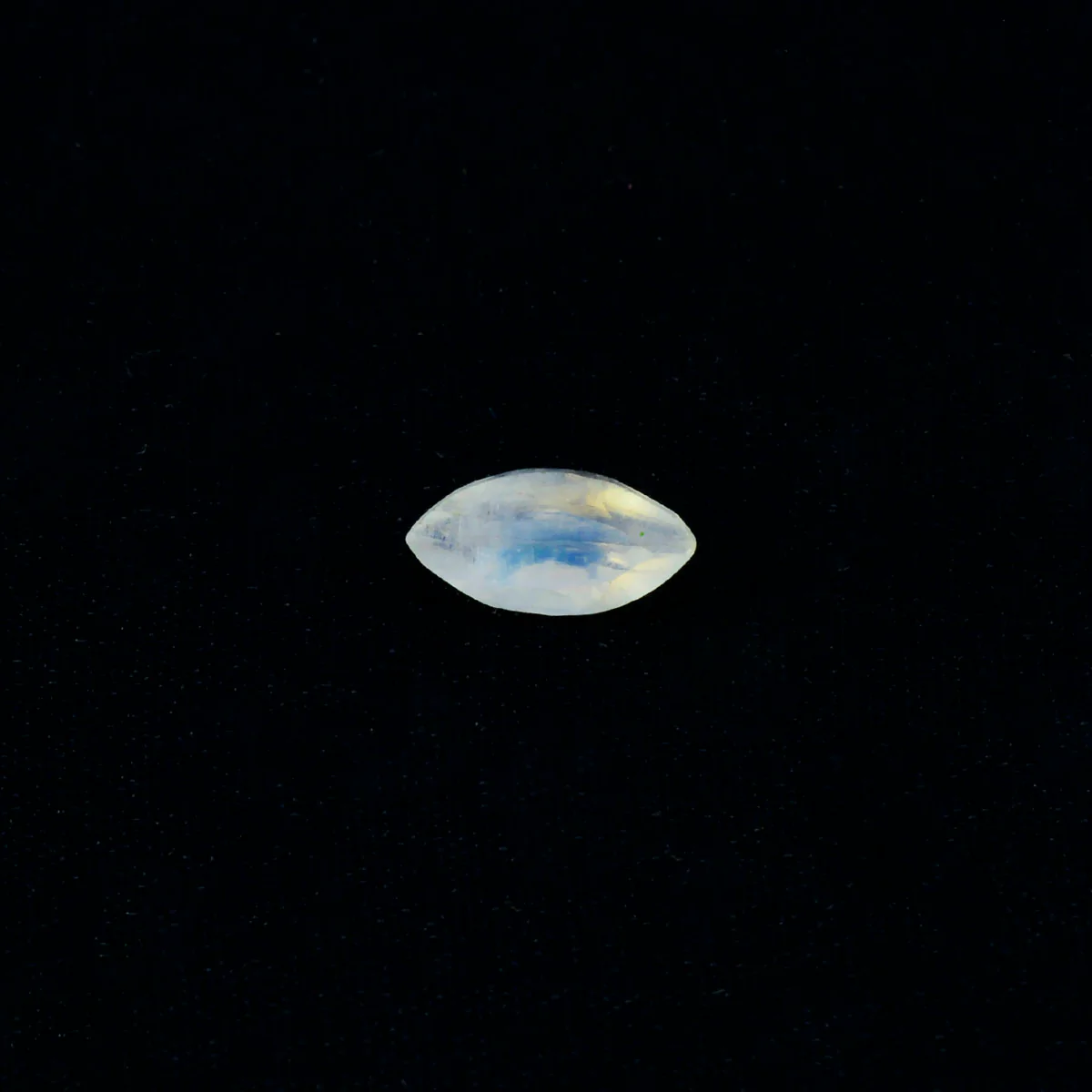 Rainbow Moonstone 1PC Small 5x10 MM Marquise Faceted White Polished Semi Precious Loose Gems - Image 3