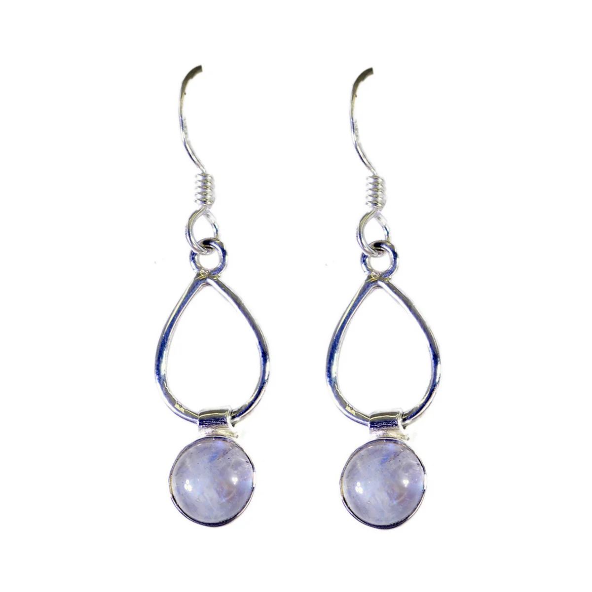 Rainbow Moonstone Australian Carla multiple Dangle White Sterling Silver Earring