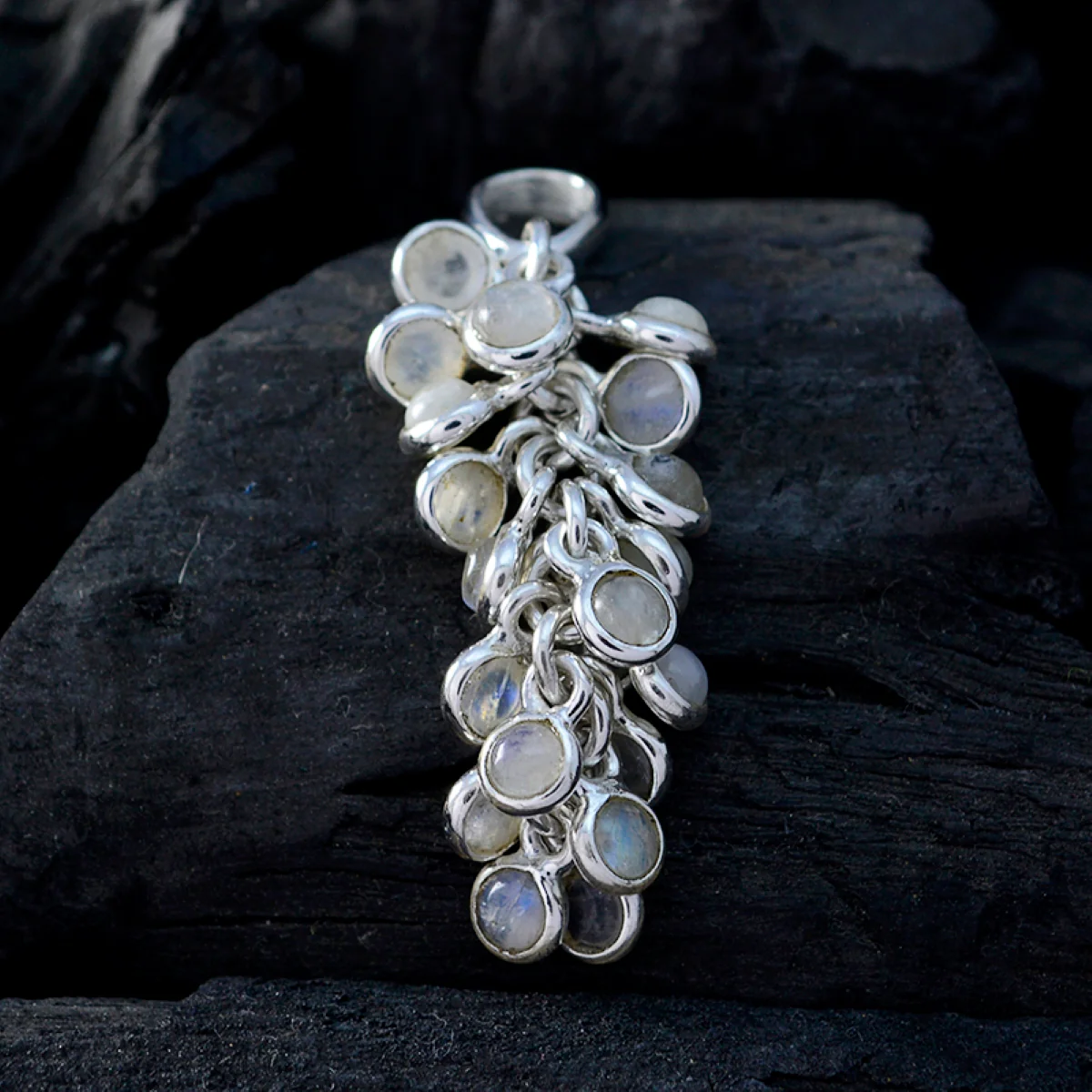 Rainbow Moonstone Slim Latin American 925 Silver multiple Katharina Armor White Pendant Jewelry - Image 3