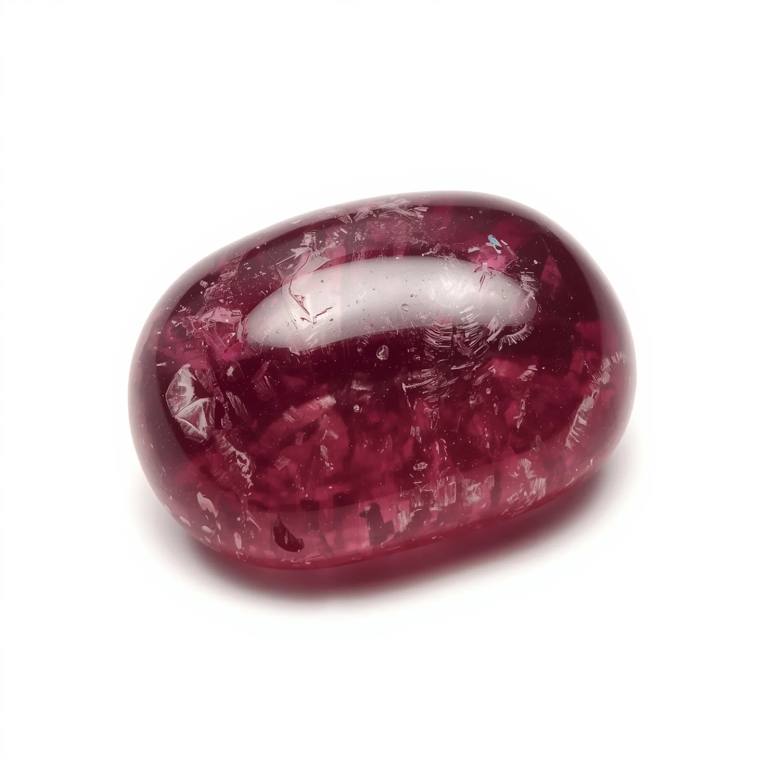 Red Jade 10PC Tiny 4x6 MM Emerald Cabochon Red Lustrous semi Precious Semi Precious Gemstone - Image 2