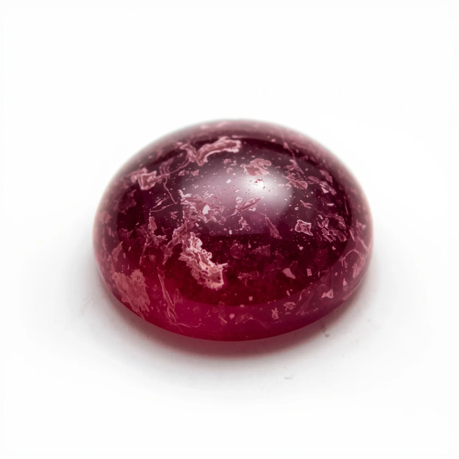 Red Jade 1PC Large 11x11 MM Round Cabochon Red Natural semi Precious Semi Precious Gemstone - Image 2