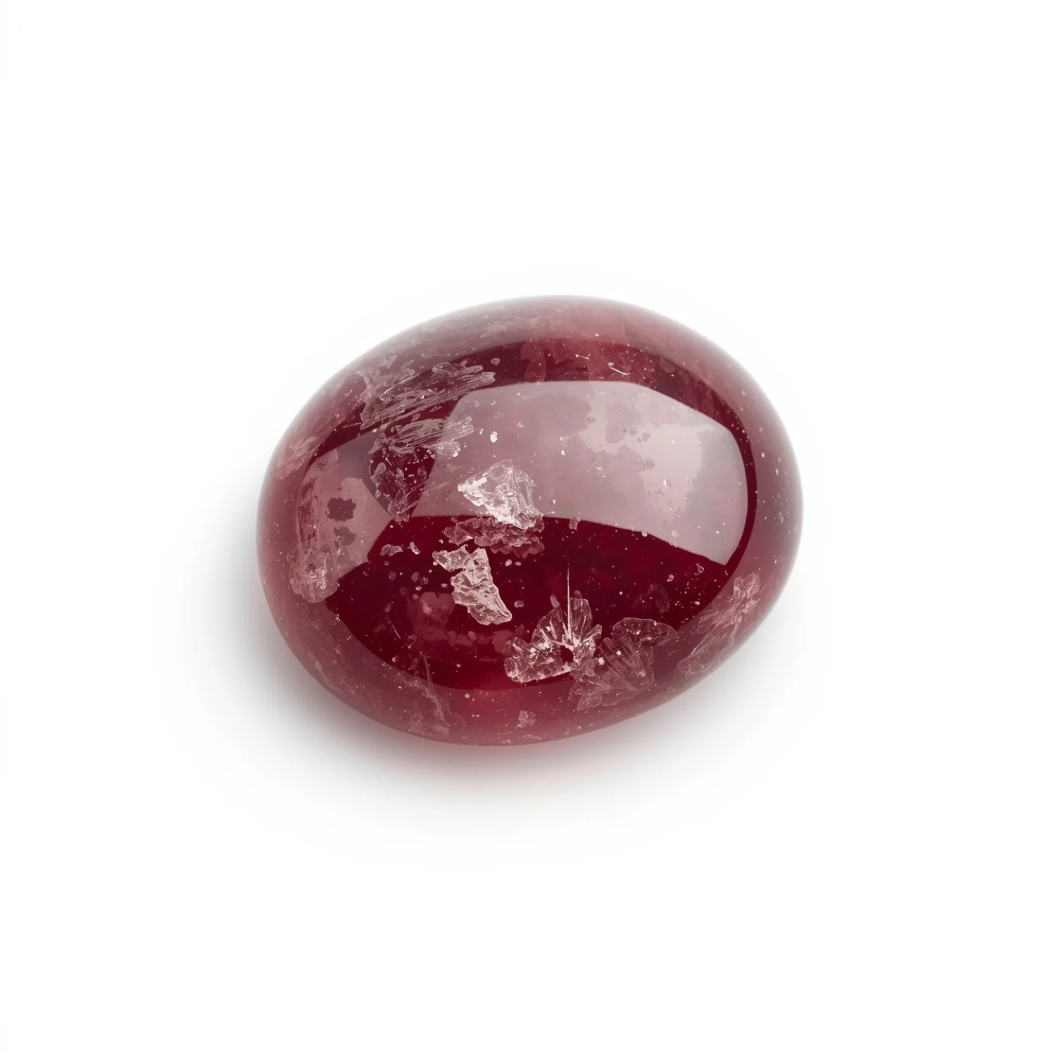Red Jade 1PC Medium 8x10 MM Oval Cabochon Red Polished semi Precious Loose Gems