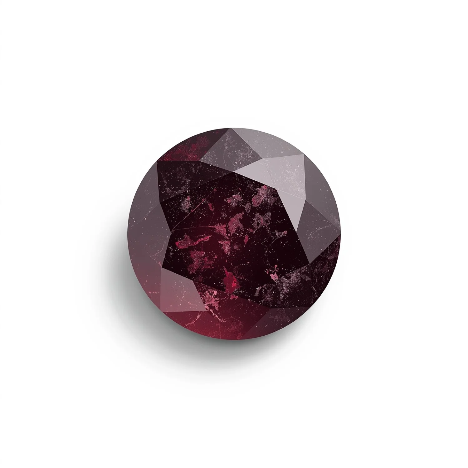 Red Jade 1PC Medium 9x9 MM Round Faceted Red Lustrous Semi Precious Loose Gemstone - Image 2