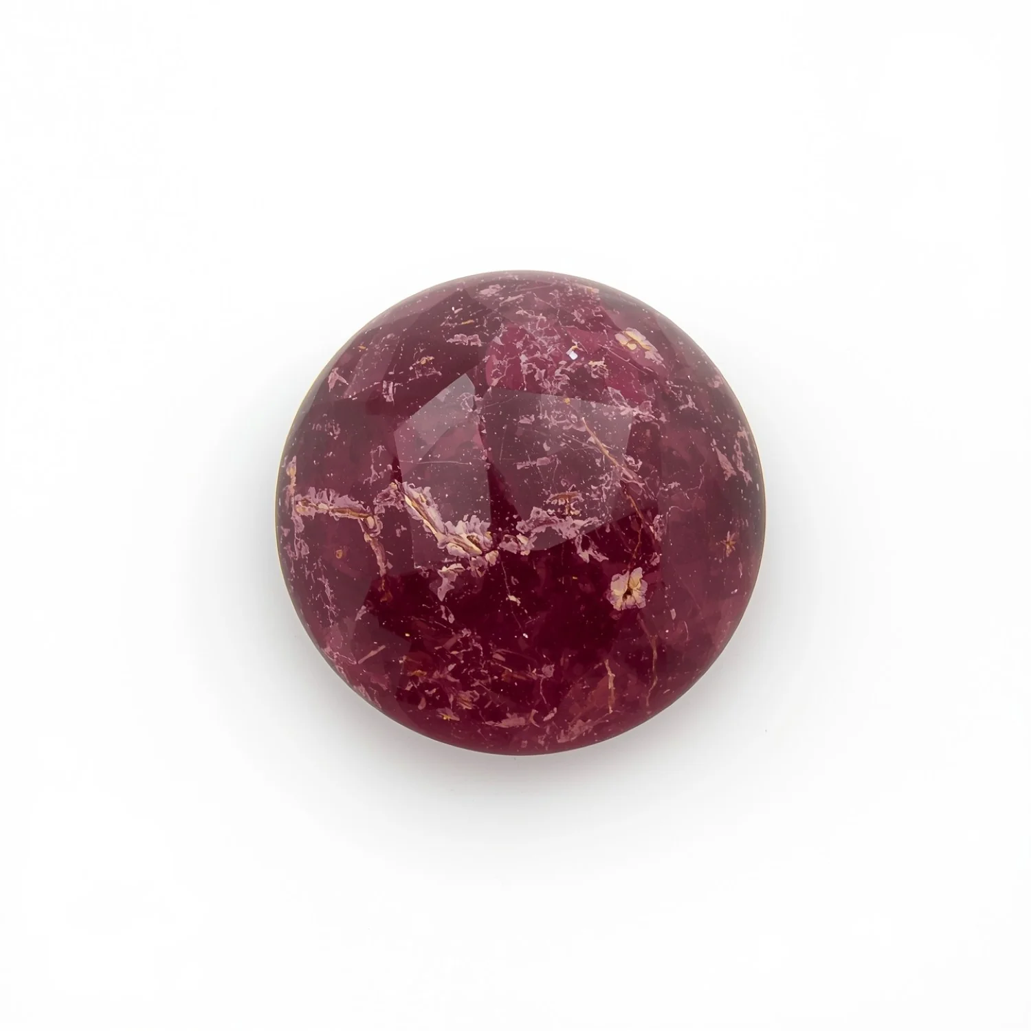 Red Jade 1PC Small 7x7 MM Round Cabochon Red Lustrous semi Precious Gems - Image 2