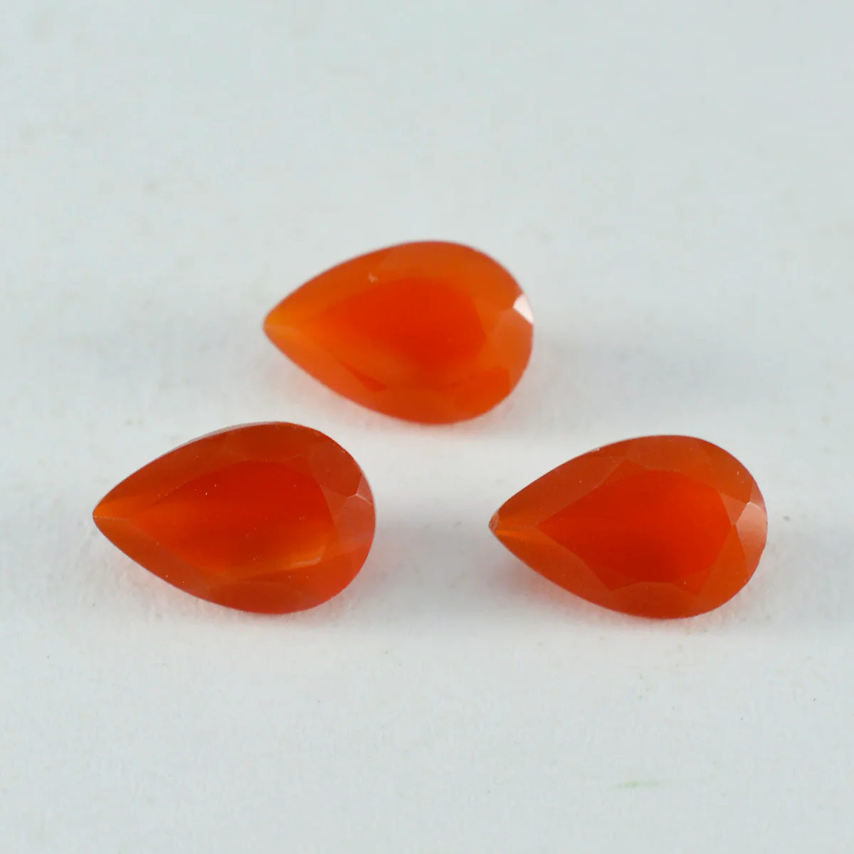 Red Onyx 1PC Chunky 13x18 MM Pear Faceted Red Natural Semi Precious Loose Gemstone