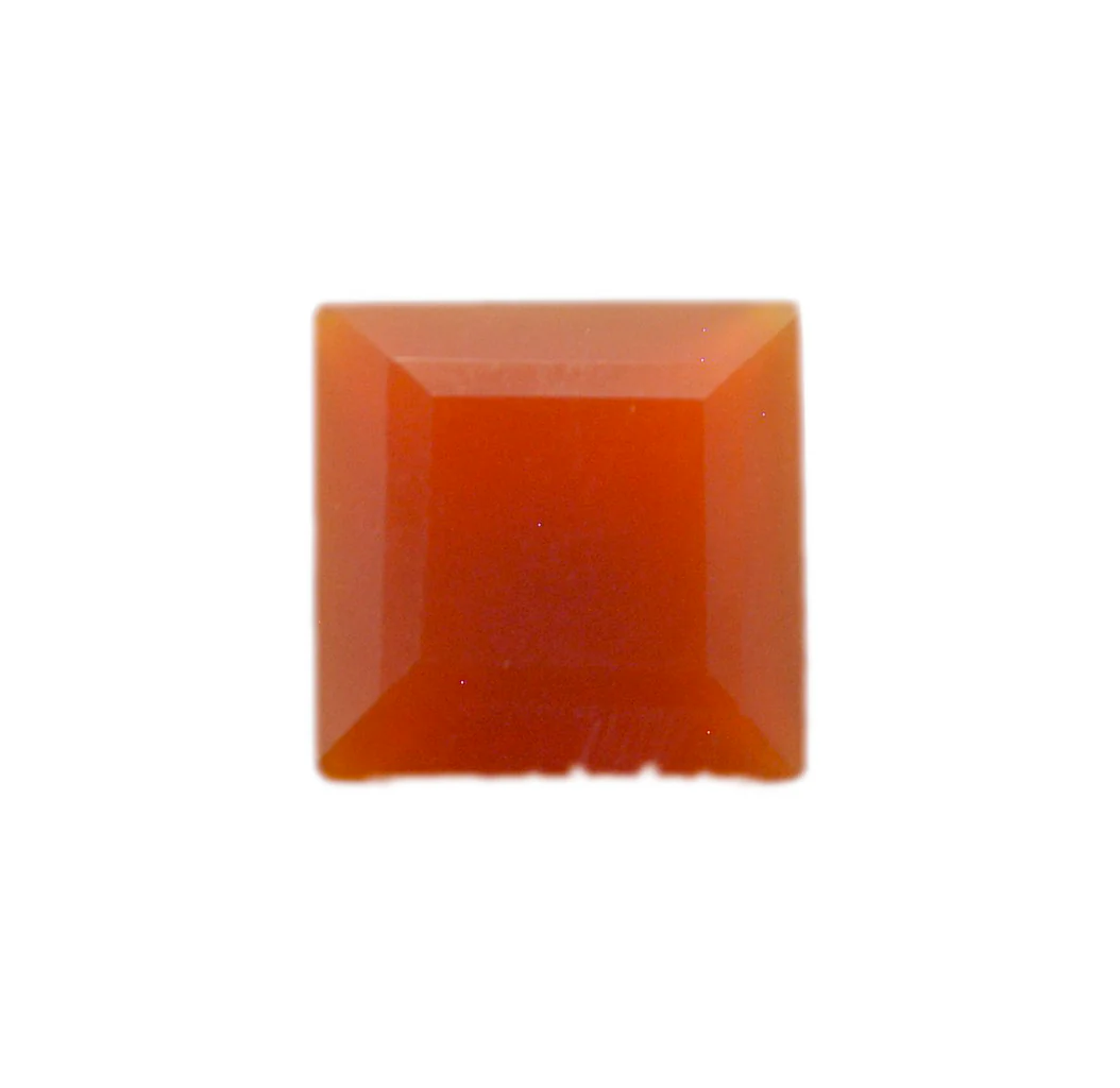 Red Onyx 1PC Chunky 14x14 MM Square Faceted Red Genuine Semi Precious Loose Gems